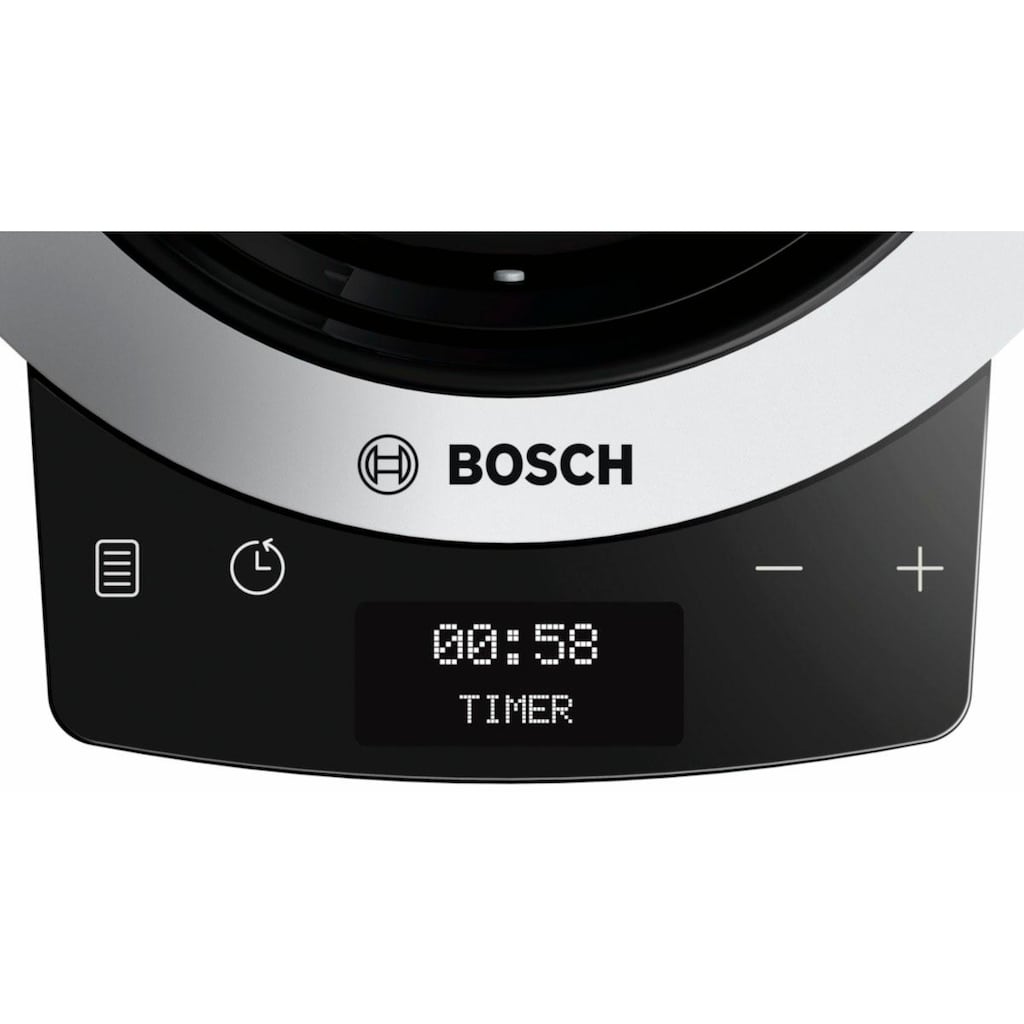 BOSCH Küchenmaschine »OptiMUM MUM9DT5S41«, integrierter Timer, diverses Zubehör, Knethaken, Schlag-, Silikonbesen