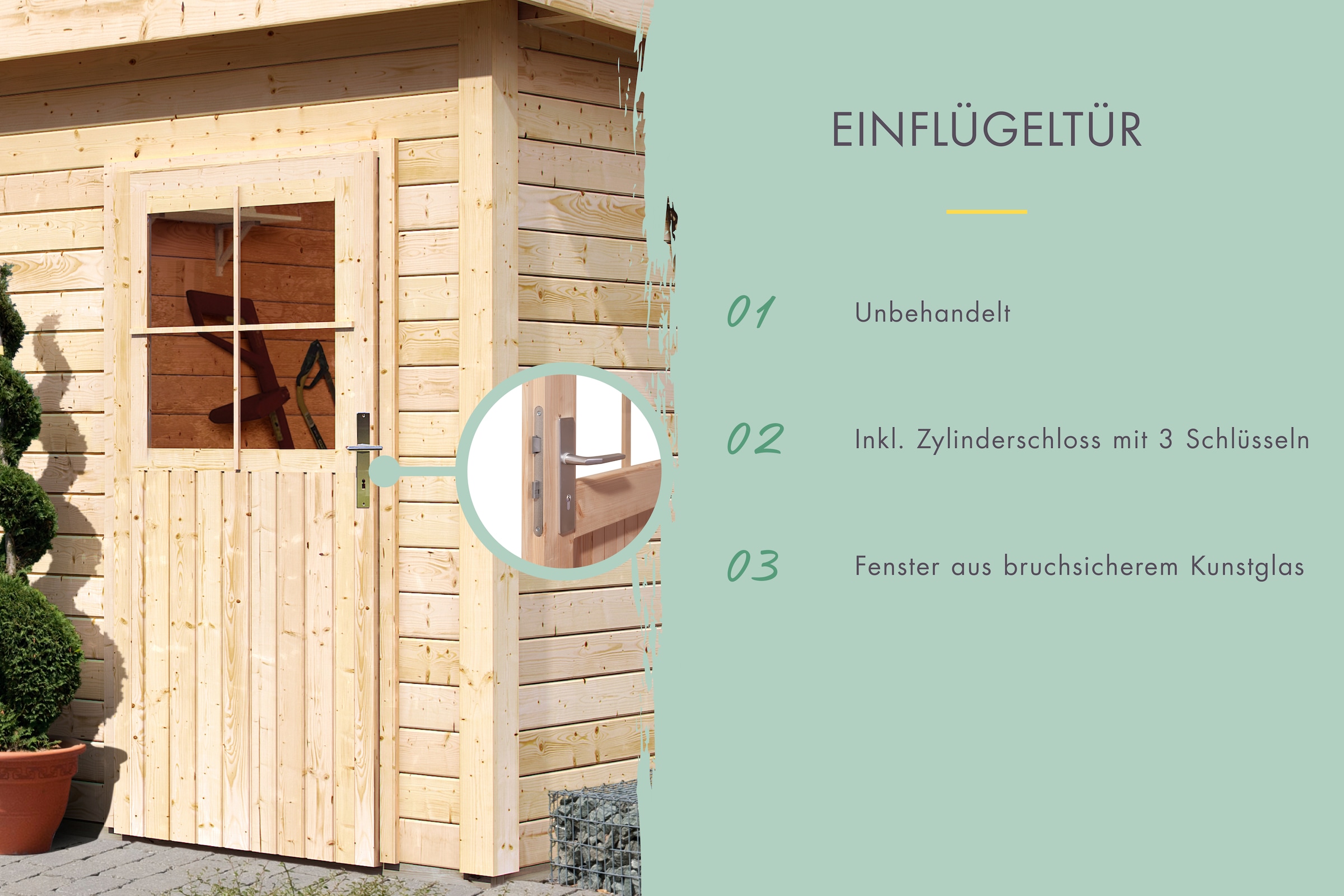 Karibu Gartenhaus »Tegel«
