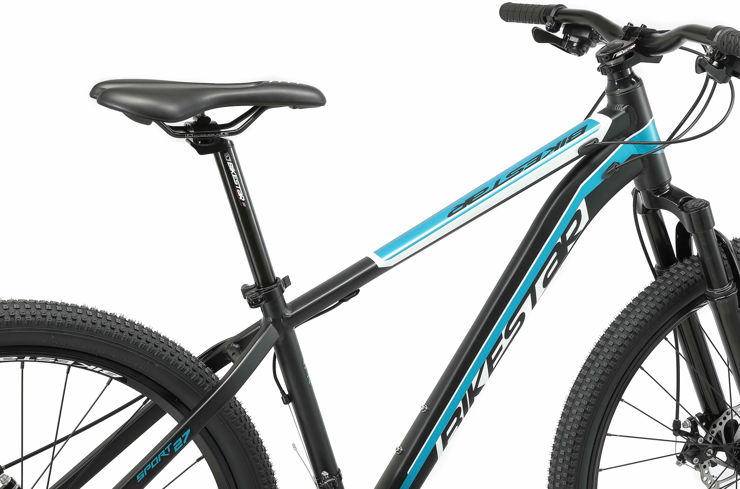 Bikestar Mountainbike, 21 Gang, Shimano, RD-TY300 Schaltwerk, Kettenschaltung, für Damen und Herren, Kettenschaltung
