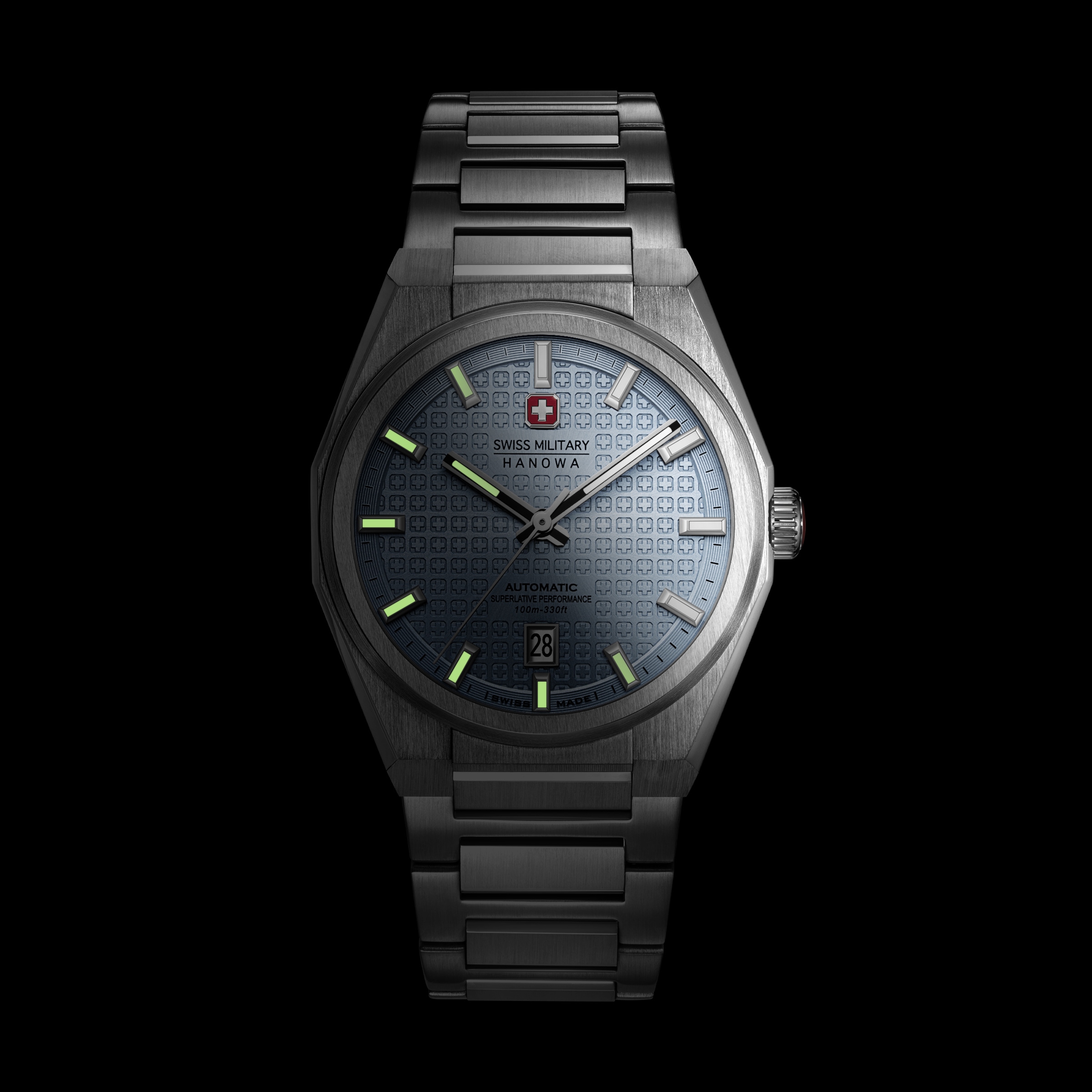 Swiss Military Hanowa Automatikuhr »Avalanche« Armbanduhr, Herrenuhr, Swiss Made, Mechanische Uhr, Edelstahlarmband