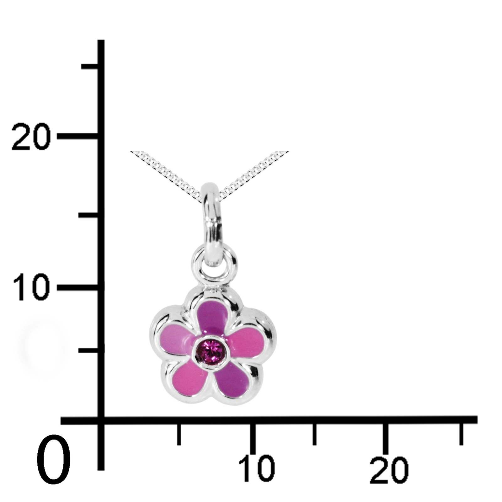 OSTSEE-SCHMUCK Kette mit Anhänger »Ostsee-Schmuck Kette mit Anhänger Blume Kette mit Anhänger Blume«, (2 tlg.)