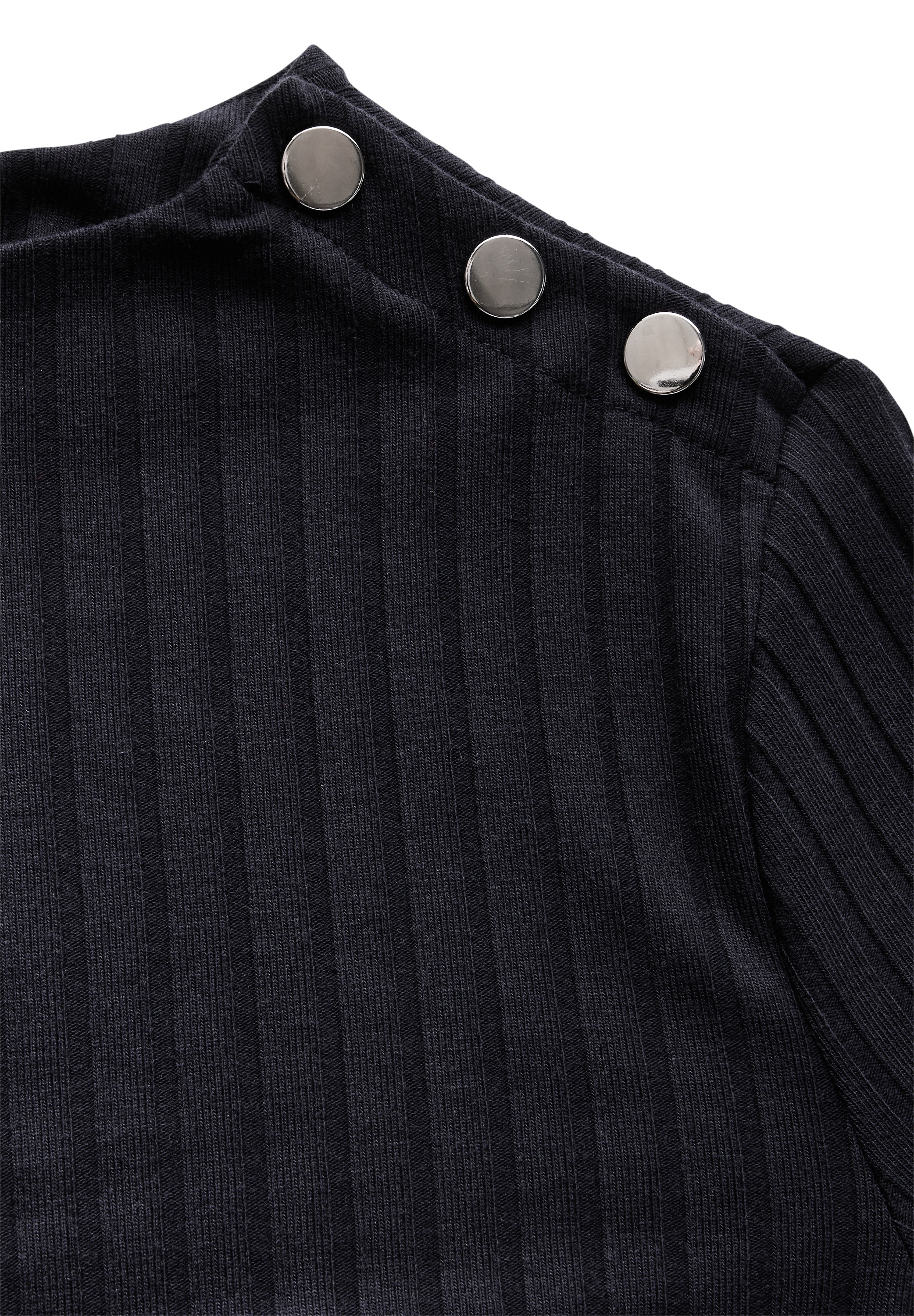 STREET ONE 3/4-Arm-Shirt, mit Knöpfen an der Schulter