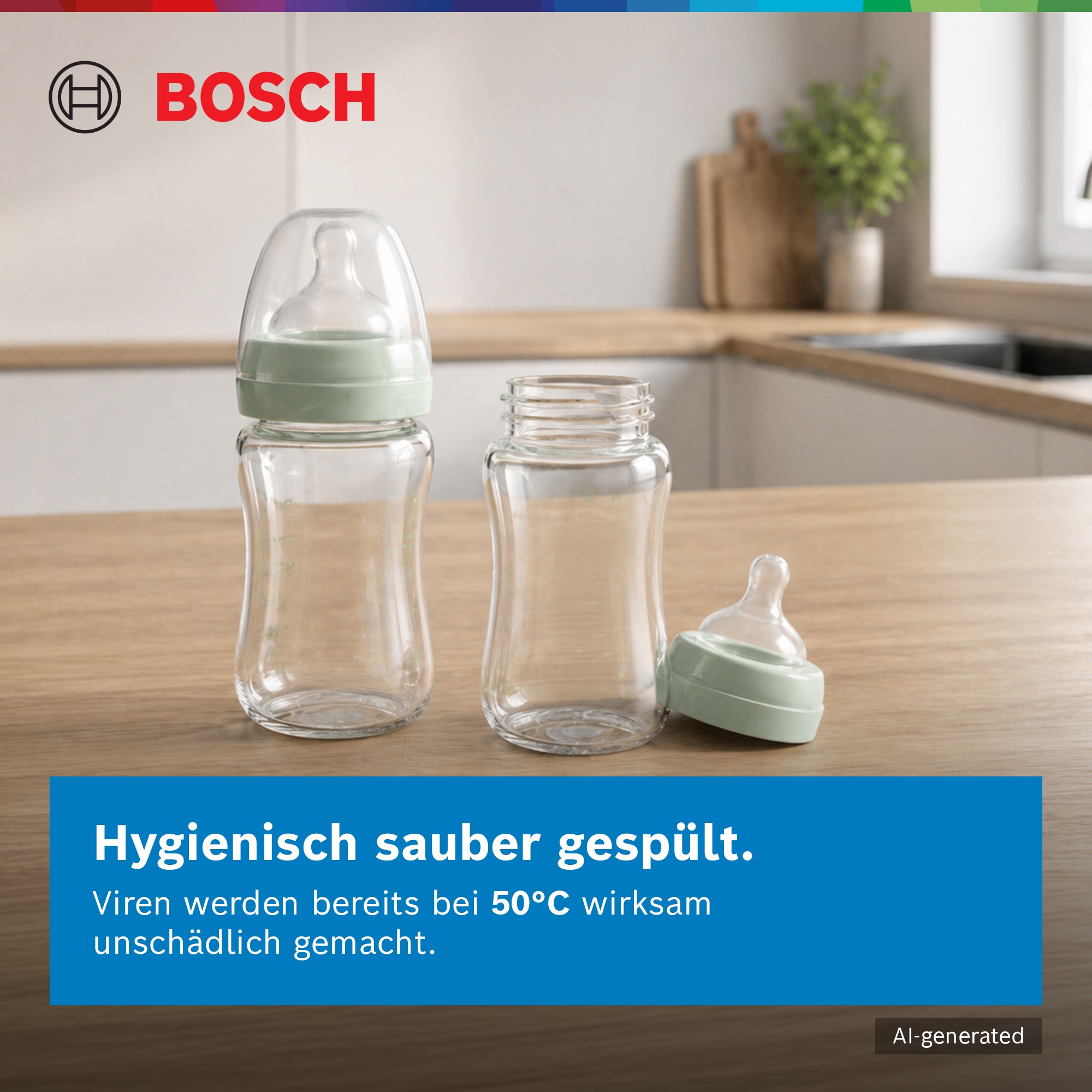 BOSCH vollintegrierbarer Geschirrspüler Serie 2 »SMV2HVX06E« 14 Maßgedecke Platzsparende VarioSchublade & prakt. Info Light zur Statusanzeige