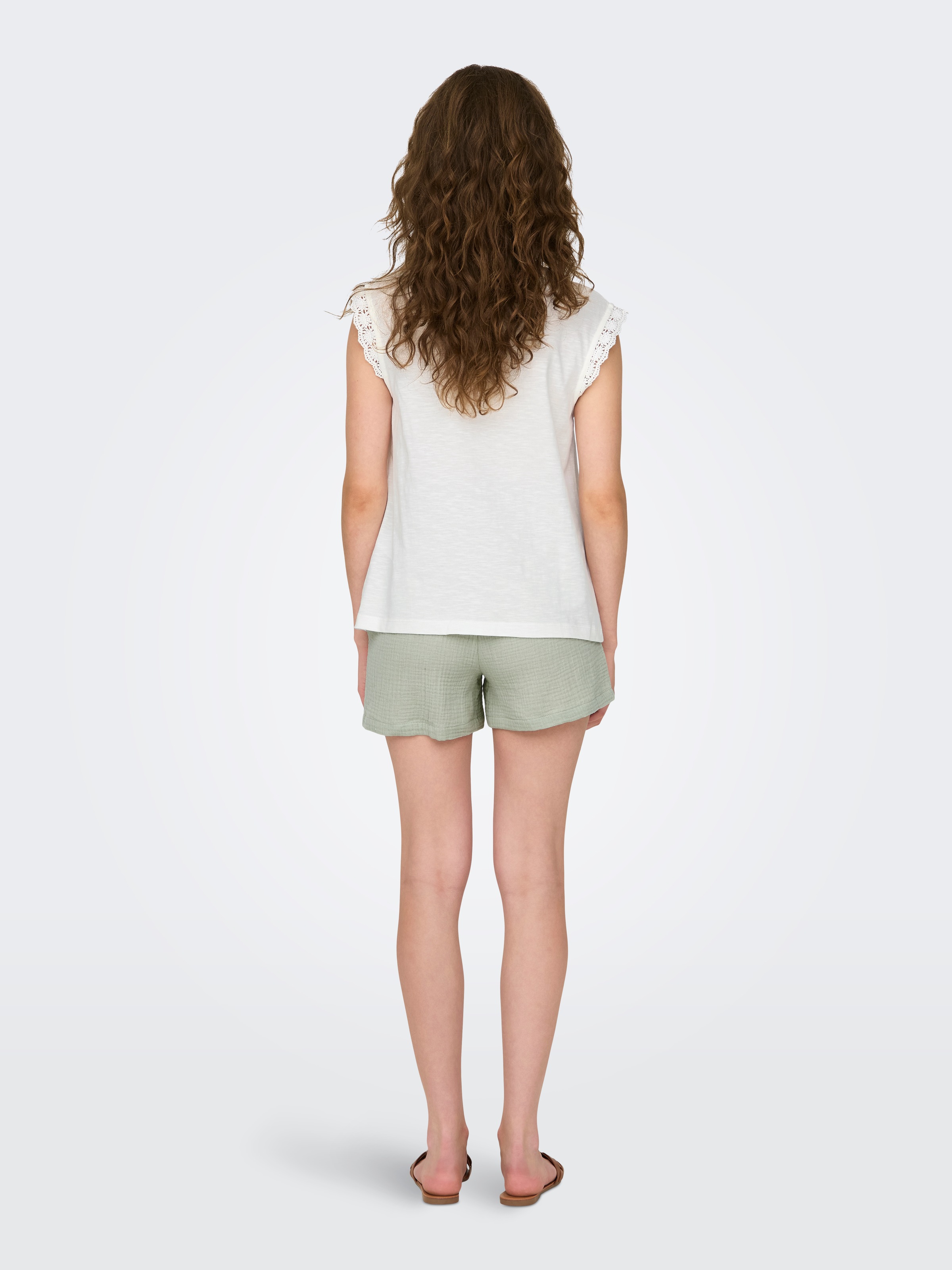 JDY Kurzarmshirt »JDYSALVA LIFE S/L CROCHET TOP JRS«