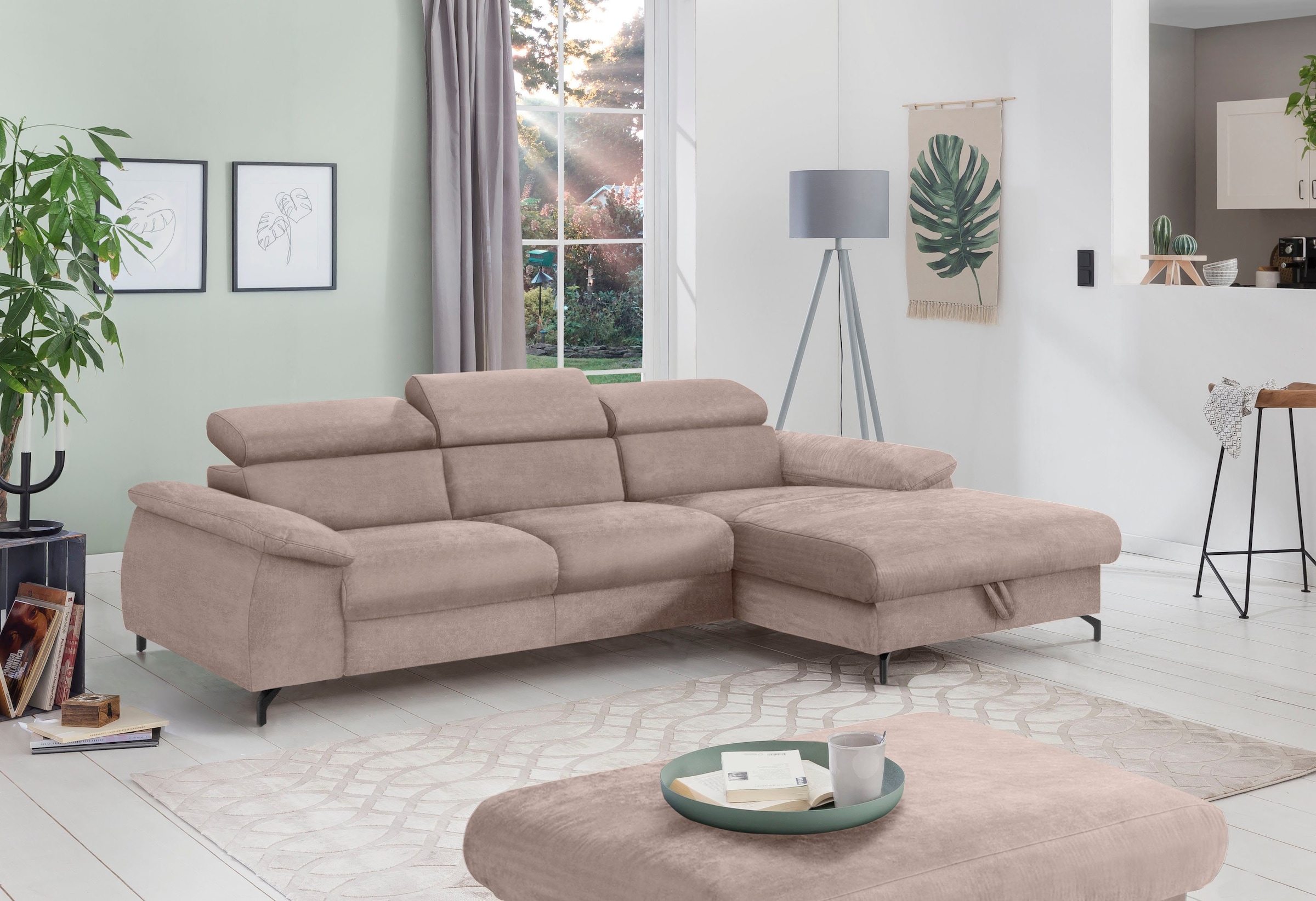 COTTA Polstergarnitur »Komaris L-Form«, (Set), Set bestehend aus: Ecksofa m günstig online kaufen