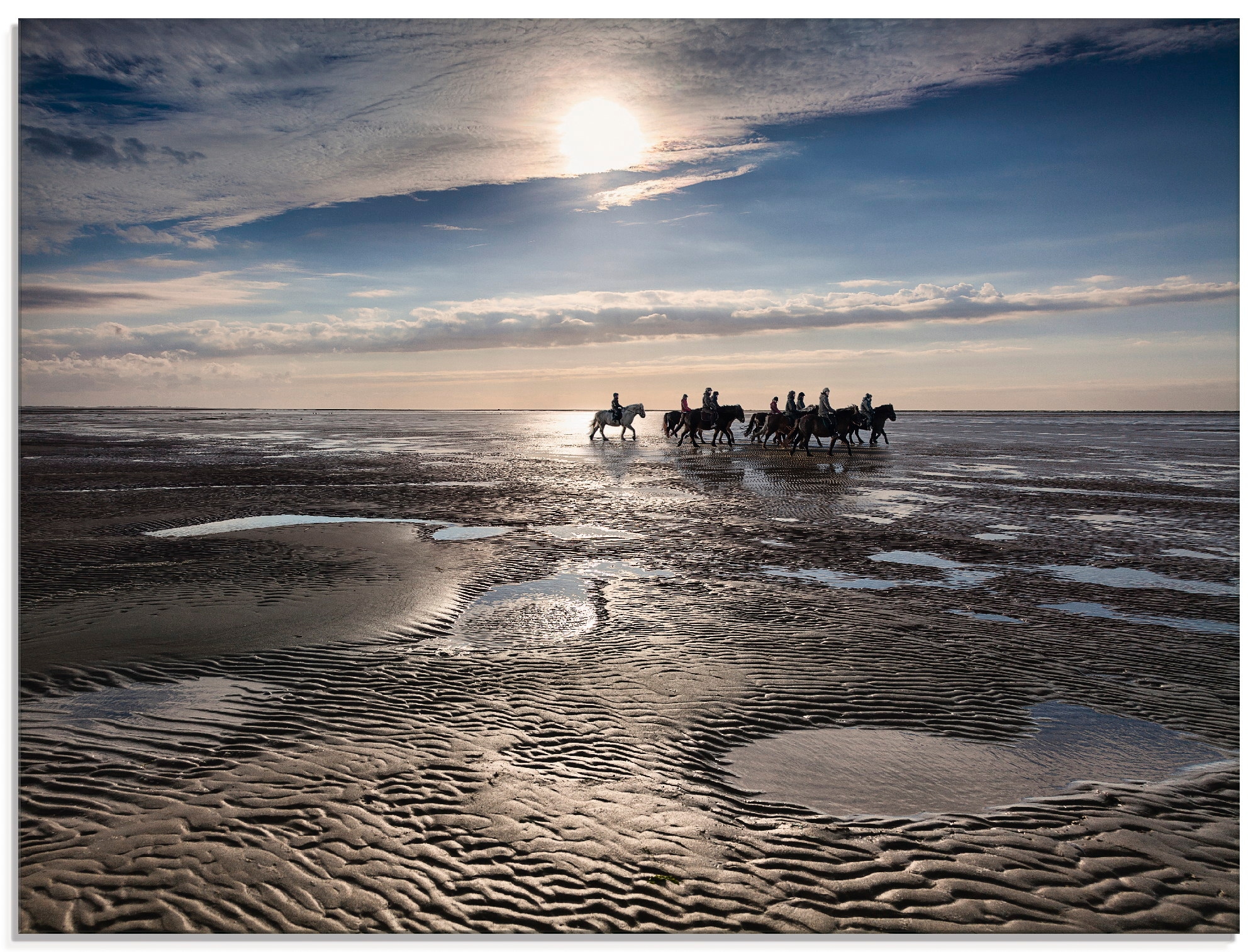 Artland Glasbild »Freiheit am Meer«, Strand, (1 St.), in verschiedenen Größ günstig online kaufen