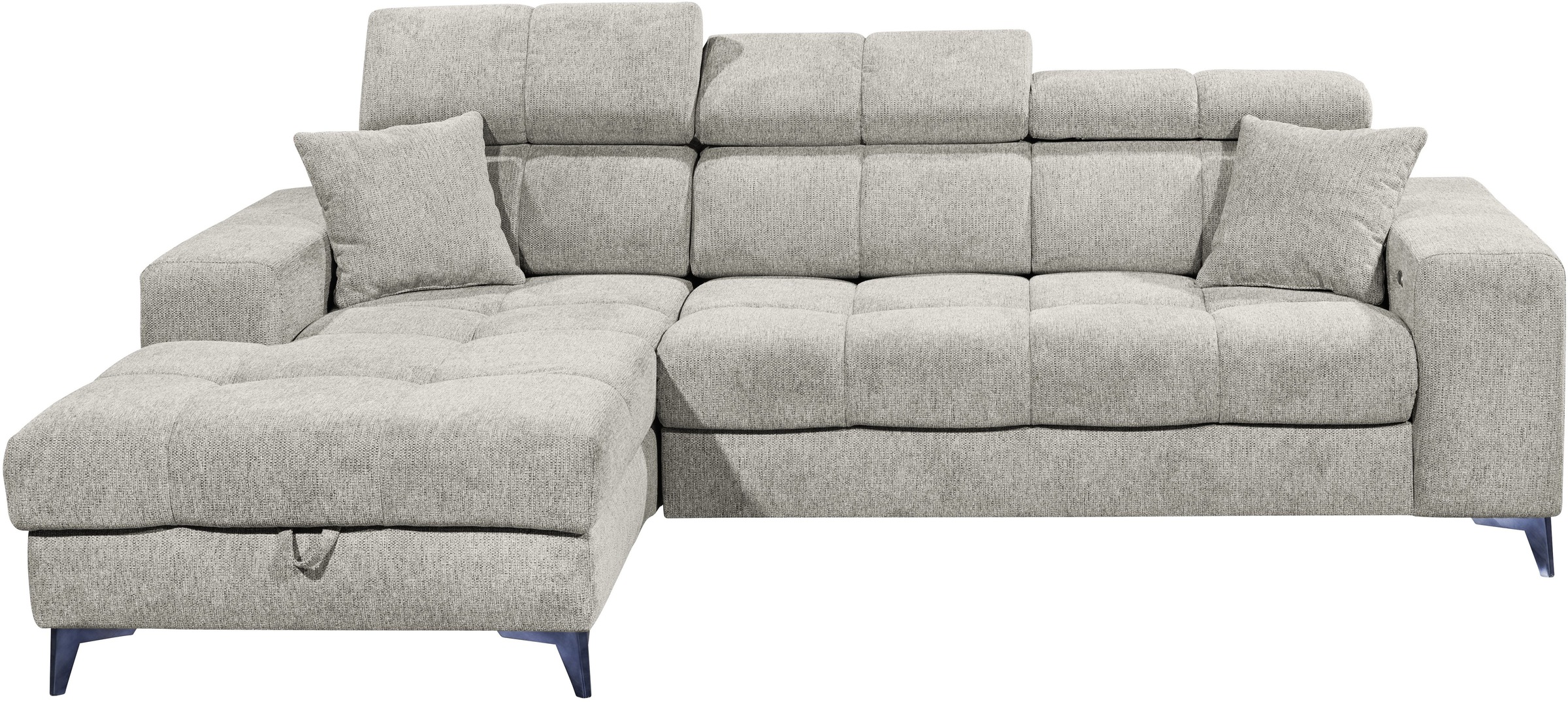 ED EXCITING DESIGN Ecksofa "Sydney L-Form mit Bettfunktion, Bettkasten, Kop günstig online kaufen