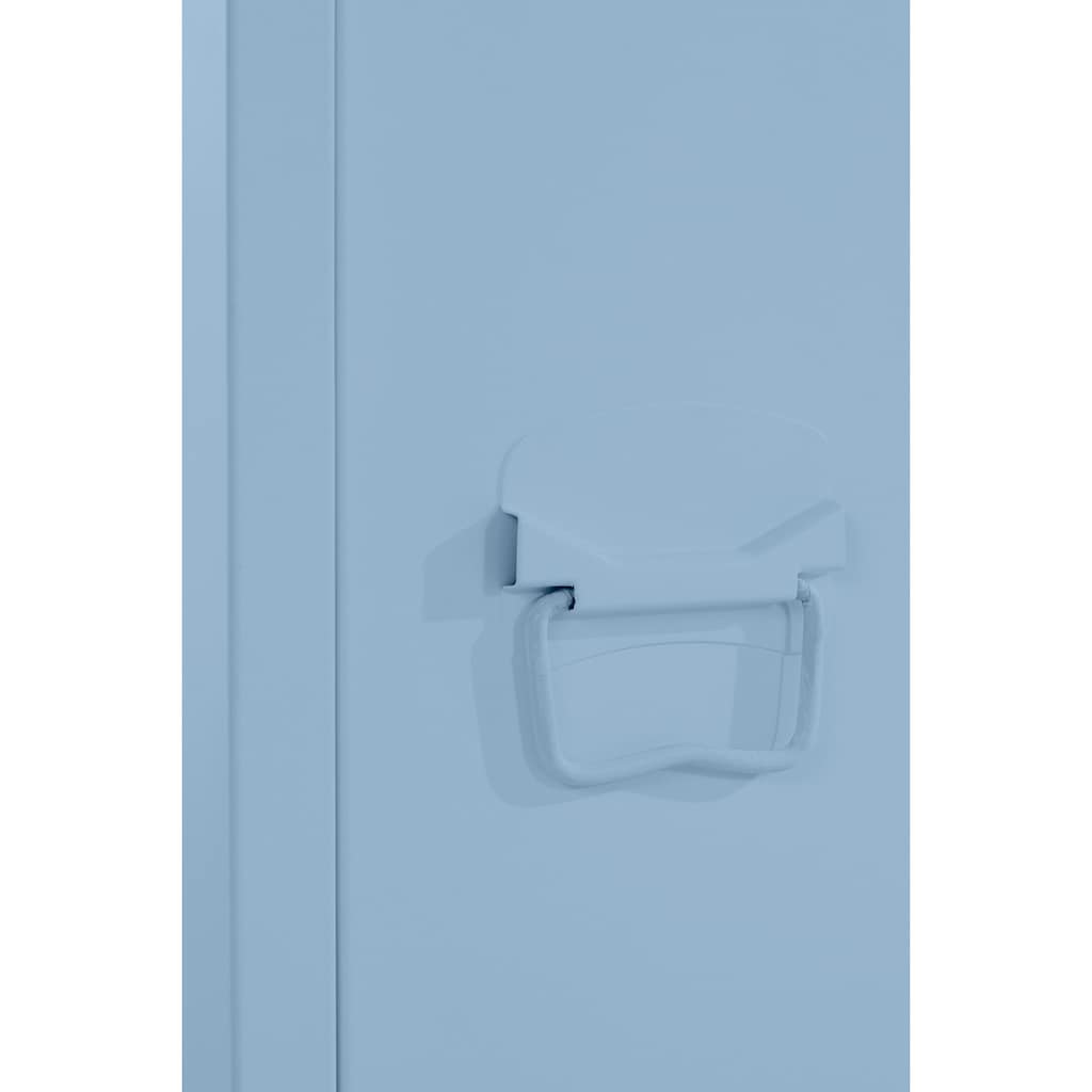 andas Hochschrank »Jensjorg«, Hochschrank aus pflegeleitem Metall in minimalistishes Design, mit 2 x Einlegeböden hinter der Tür, in verschiedenen Farbvarianten erhältlich, Höhe 180 cm