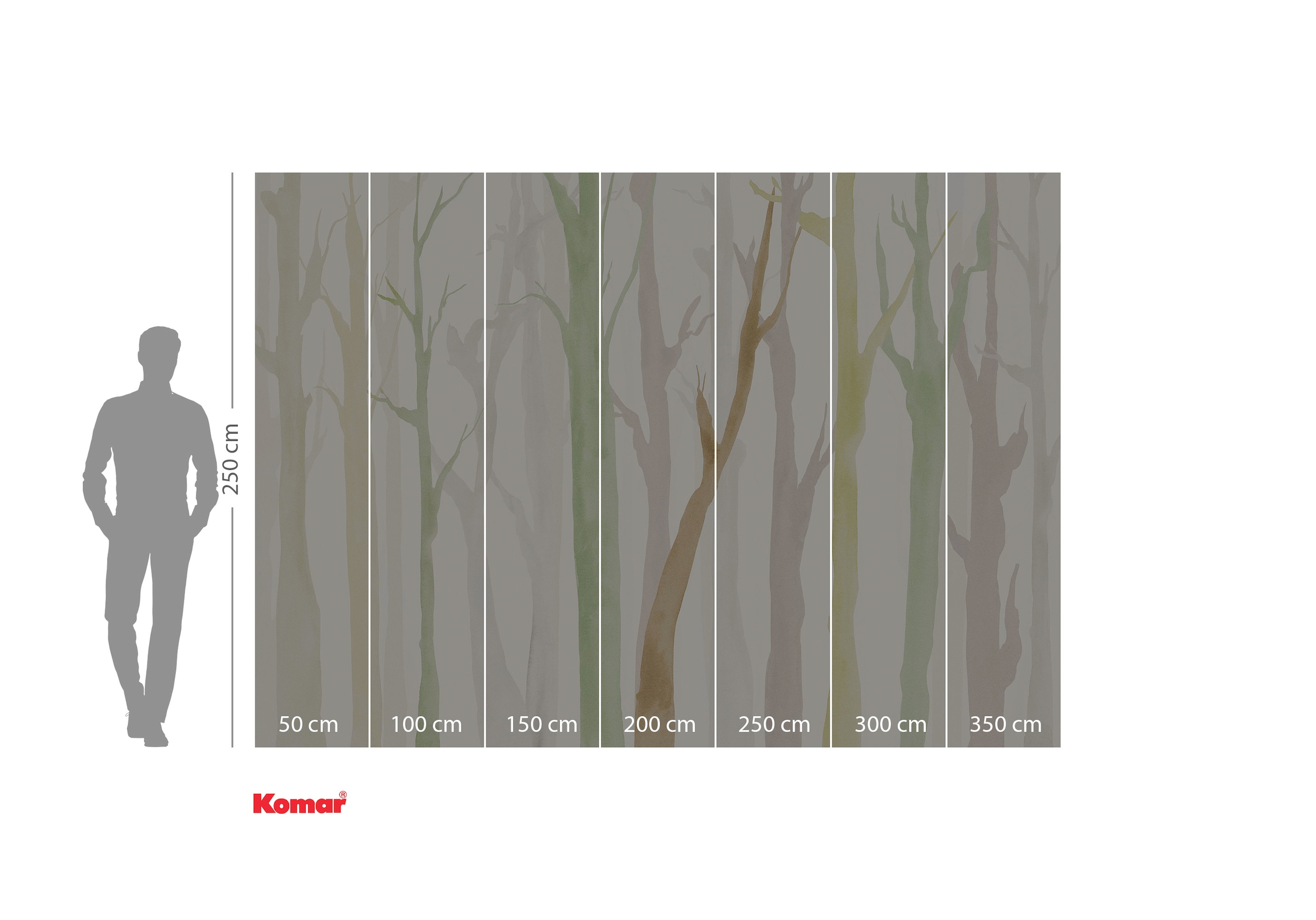 Komar Fototapete »Komar Vlies Fototapete - Shadow Woods - Größe 350 x 250 c günstig online kaufen