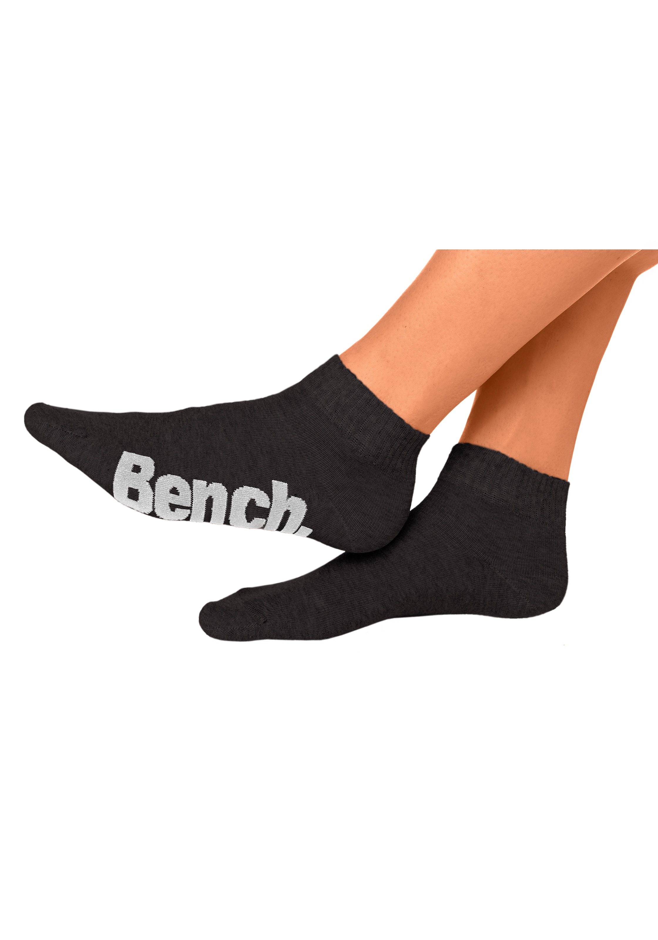 Bench. Kurzsocken, (Packung, 3 Paar), mit bequemen Rippbündchen