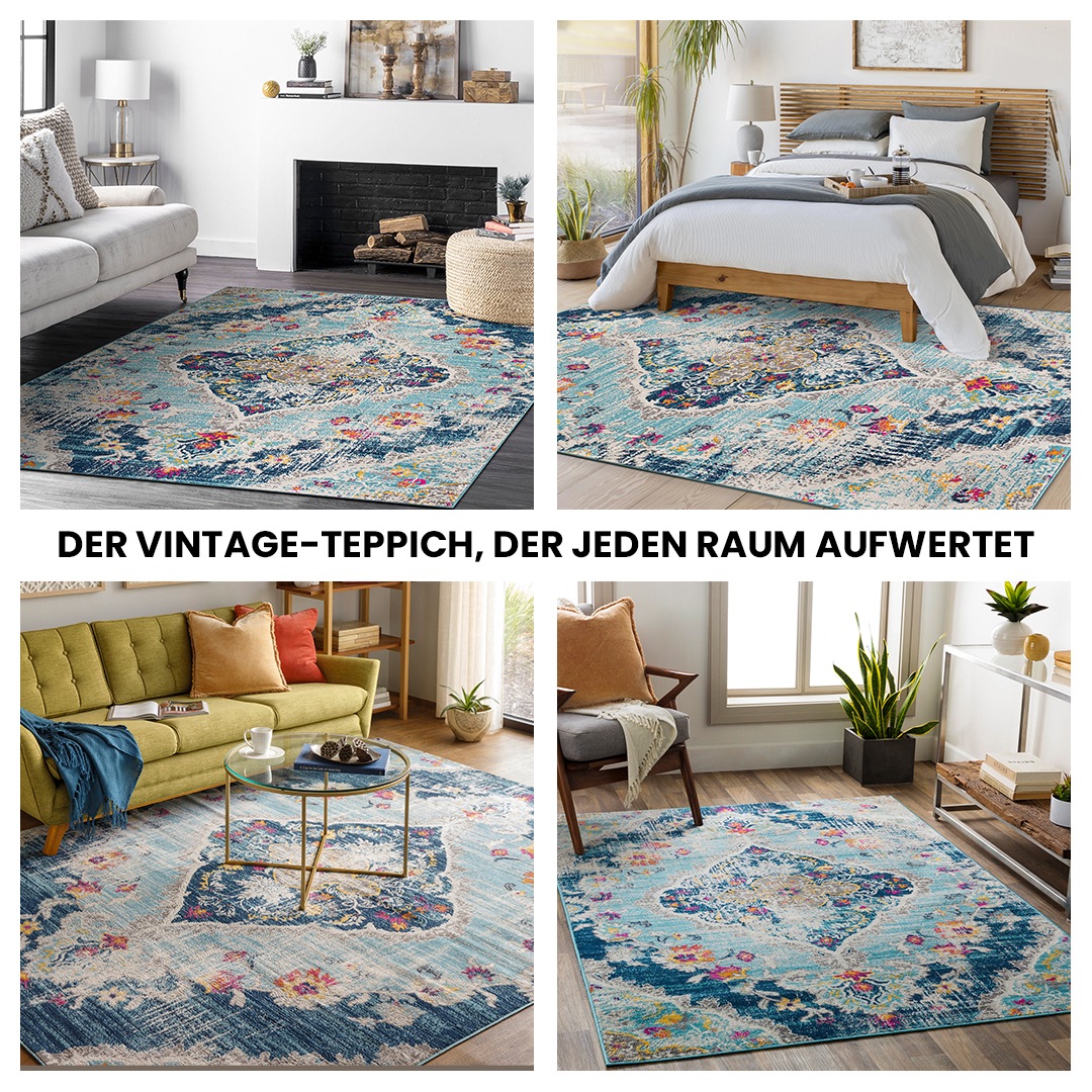 Livabliss Teppich »Traditional«, rund, 10 mm Höhe, Vintage Orientteppich, K günstig online kaufen
