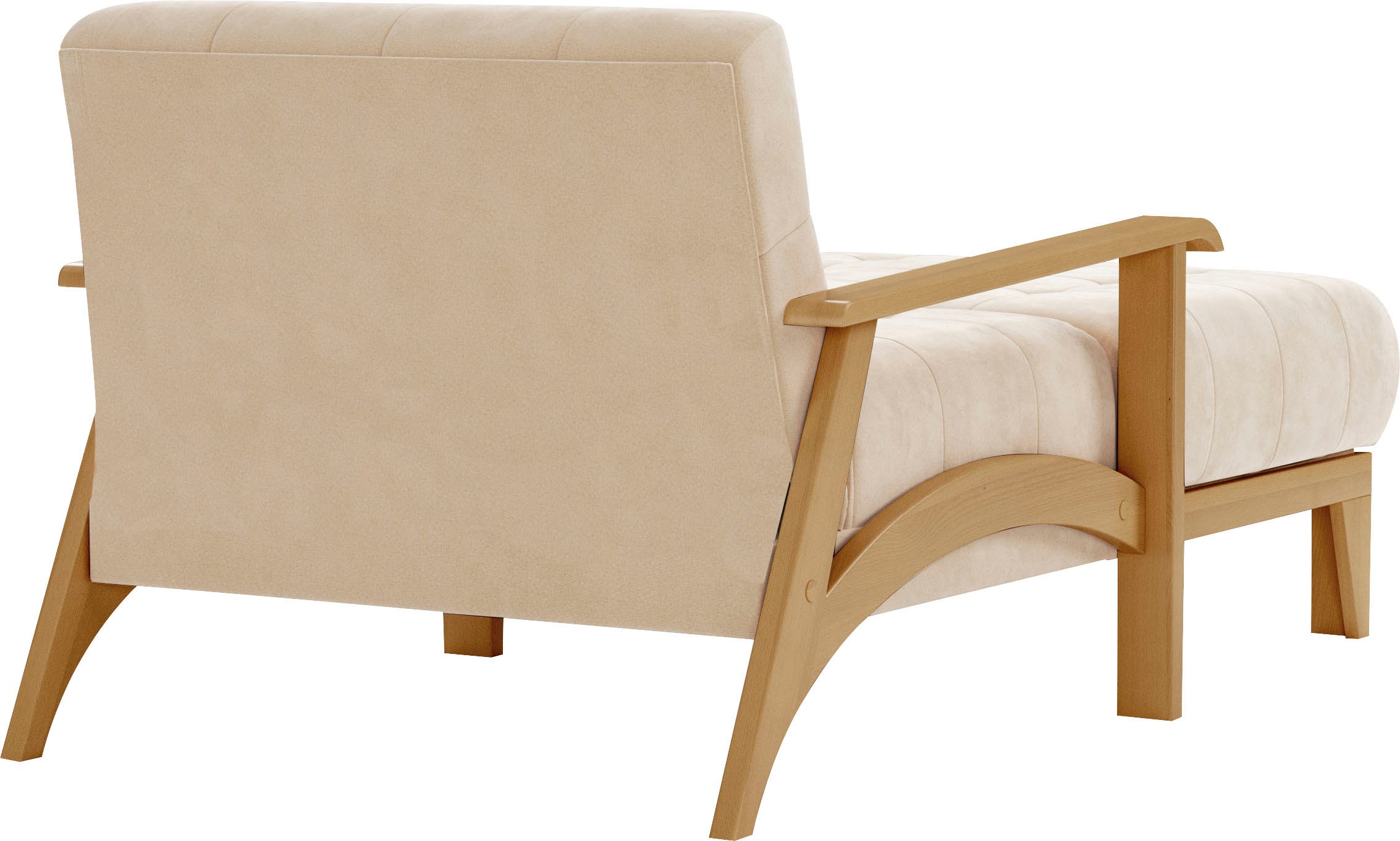 sit&more Recamiere »Billund«, Armlehnen aus eichefarbigem Buchenholz, verschiedene Bezüge und Farben