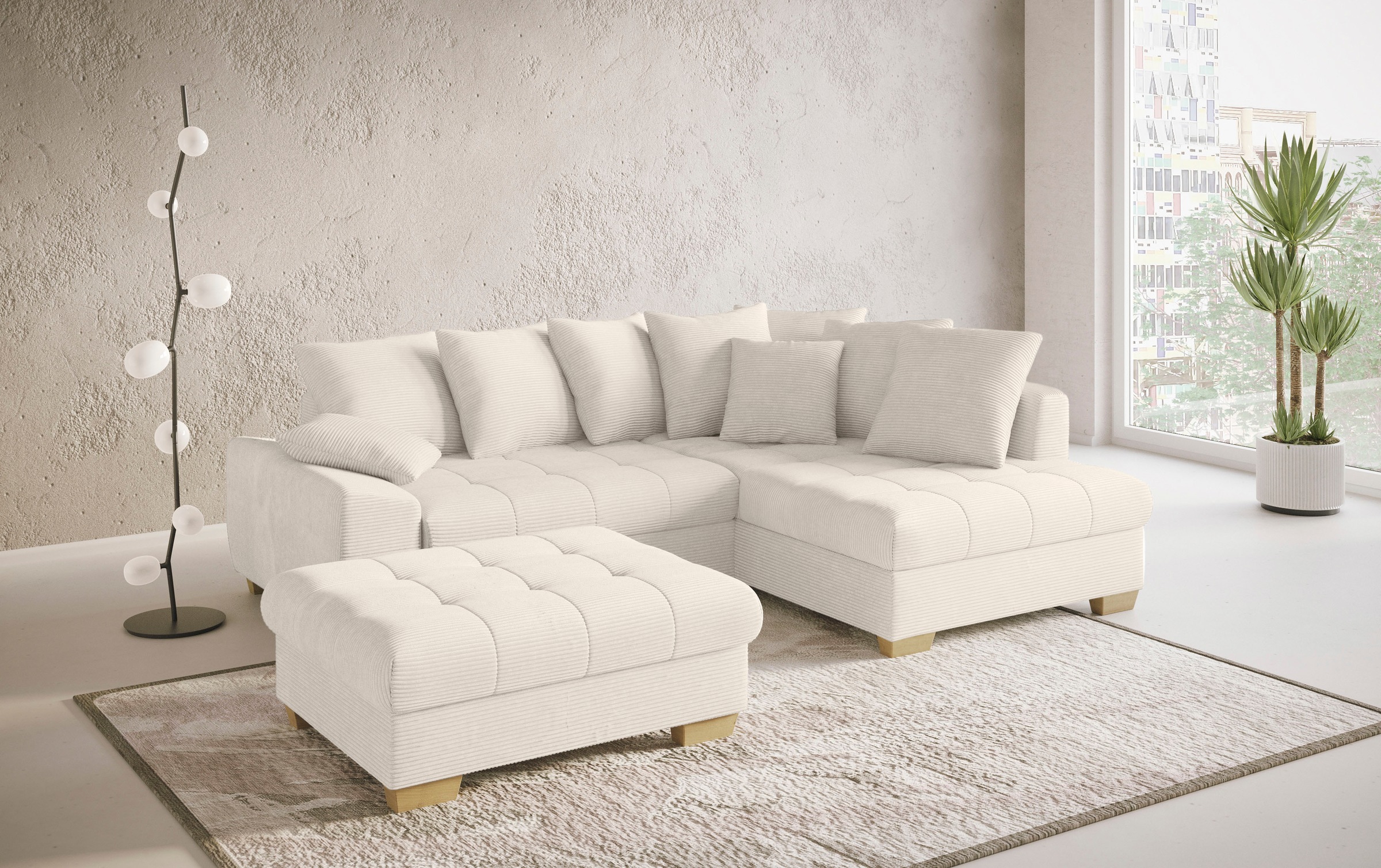 Mr. Couch Hocker "Nikita II" passend zu der Garnitur, wahlweise mit Kaltsch günstig online kaufen