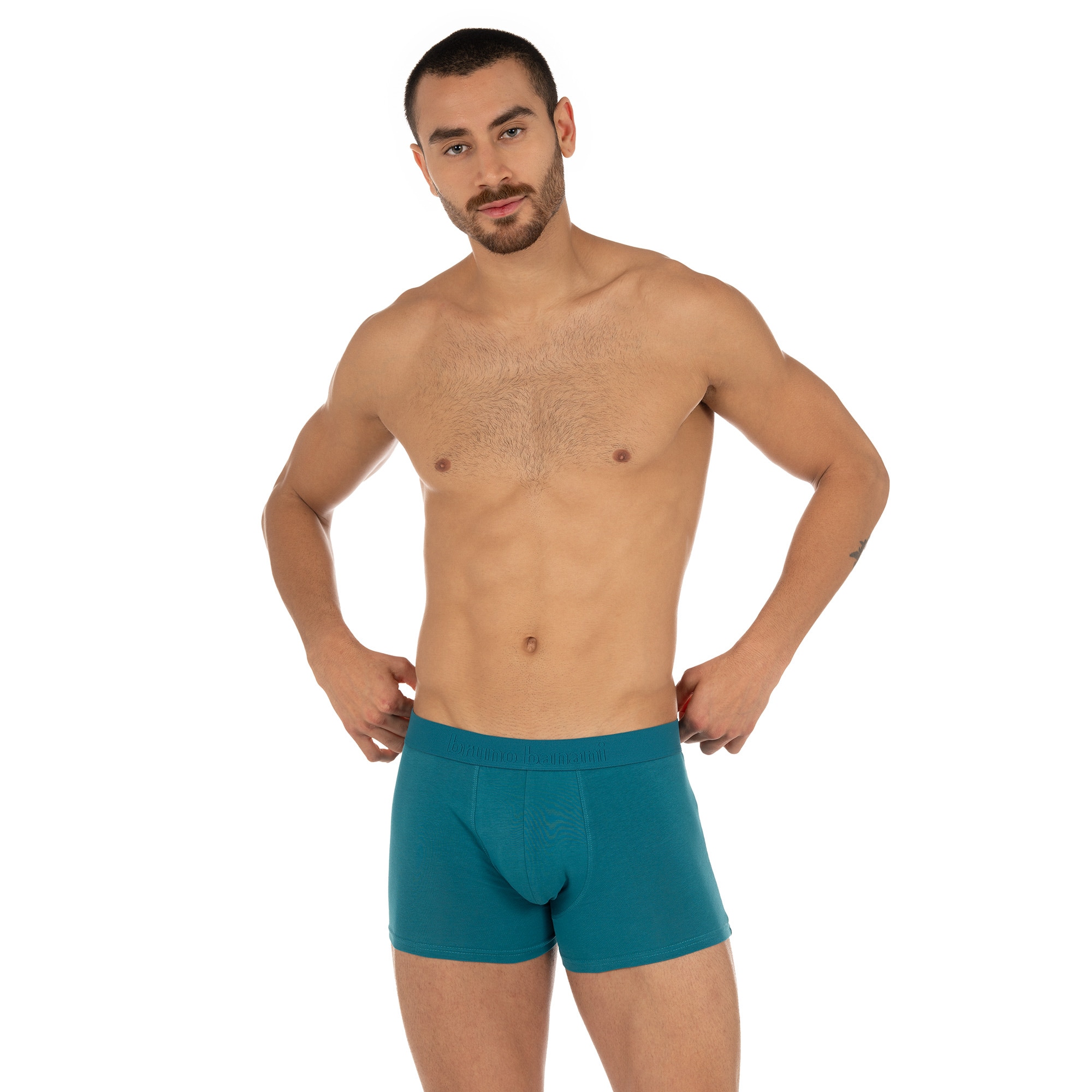 Bruno Banani Boxershorts »FLOWING«, (2er Pack), mit kontrastfarbenem Bündchen