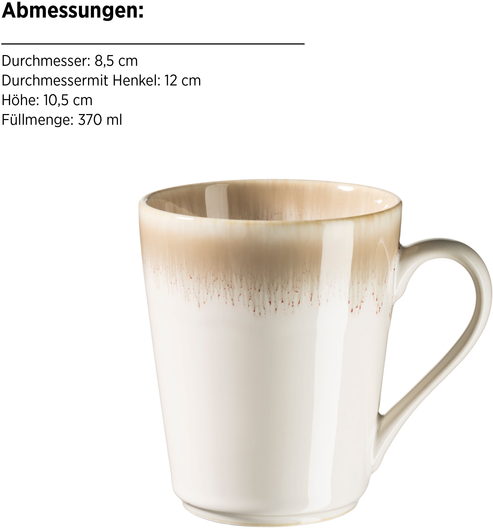 MÄSER Kombiservice »LA SINFONIA, Kombiservice, Steinzeut« Geschirr-Set, Service