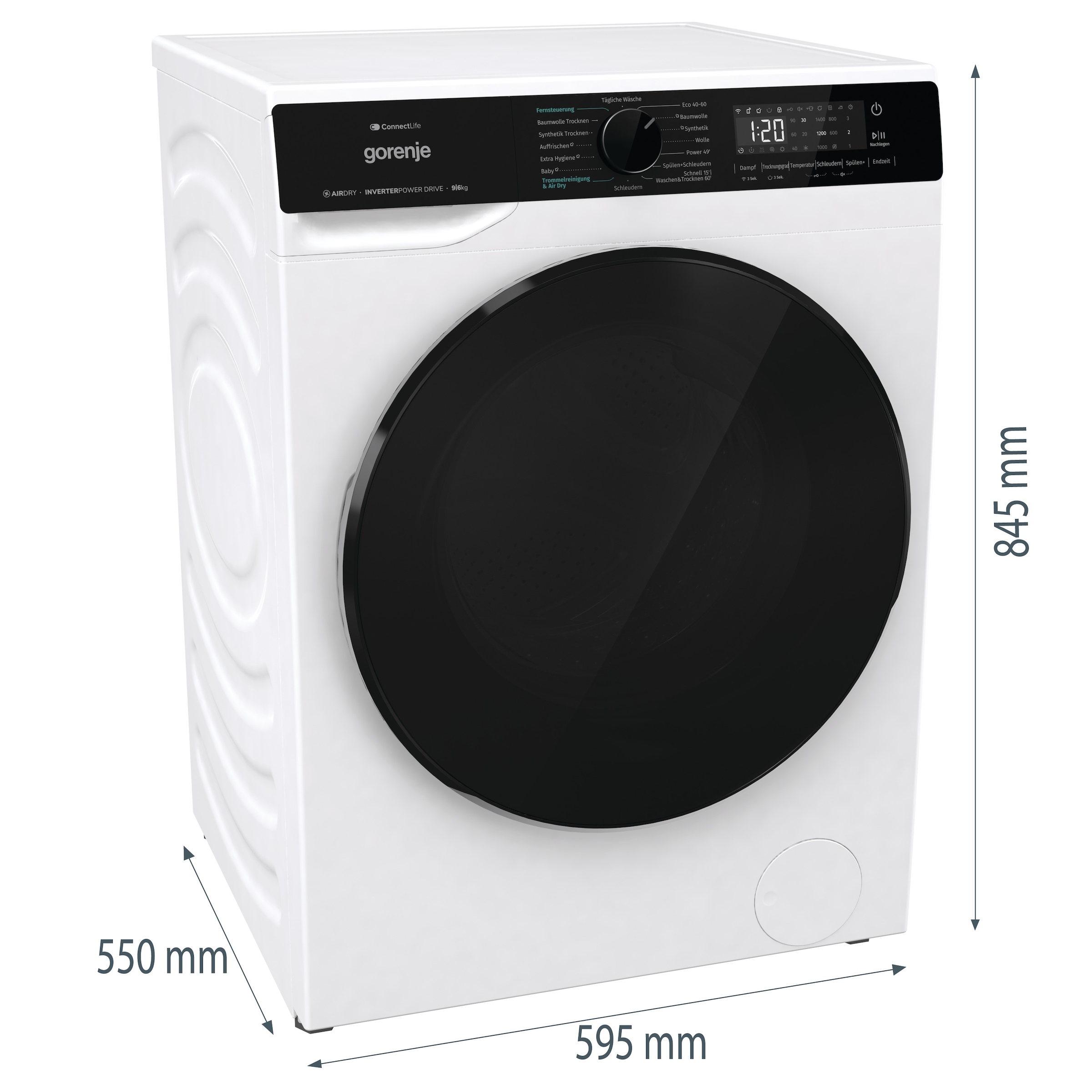 GORENJE Waschtrockner »WD2PA964ADW/DE«, 9kg Waschen - 6kg Trocknen