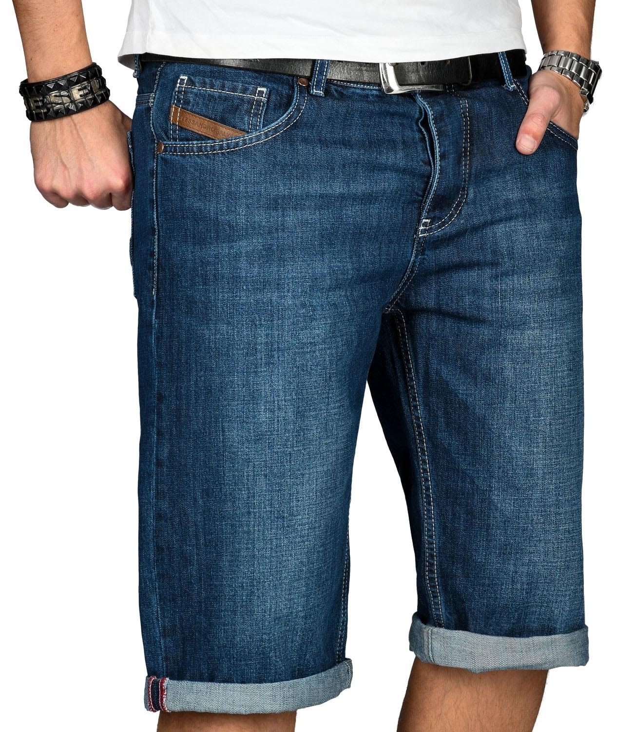 2. Bild von Alessandro Salvarini Jeansshorts »ASFilippo«, mit geradem Bein
