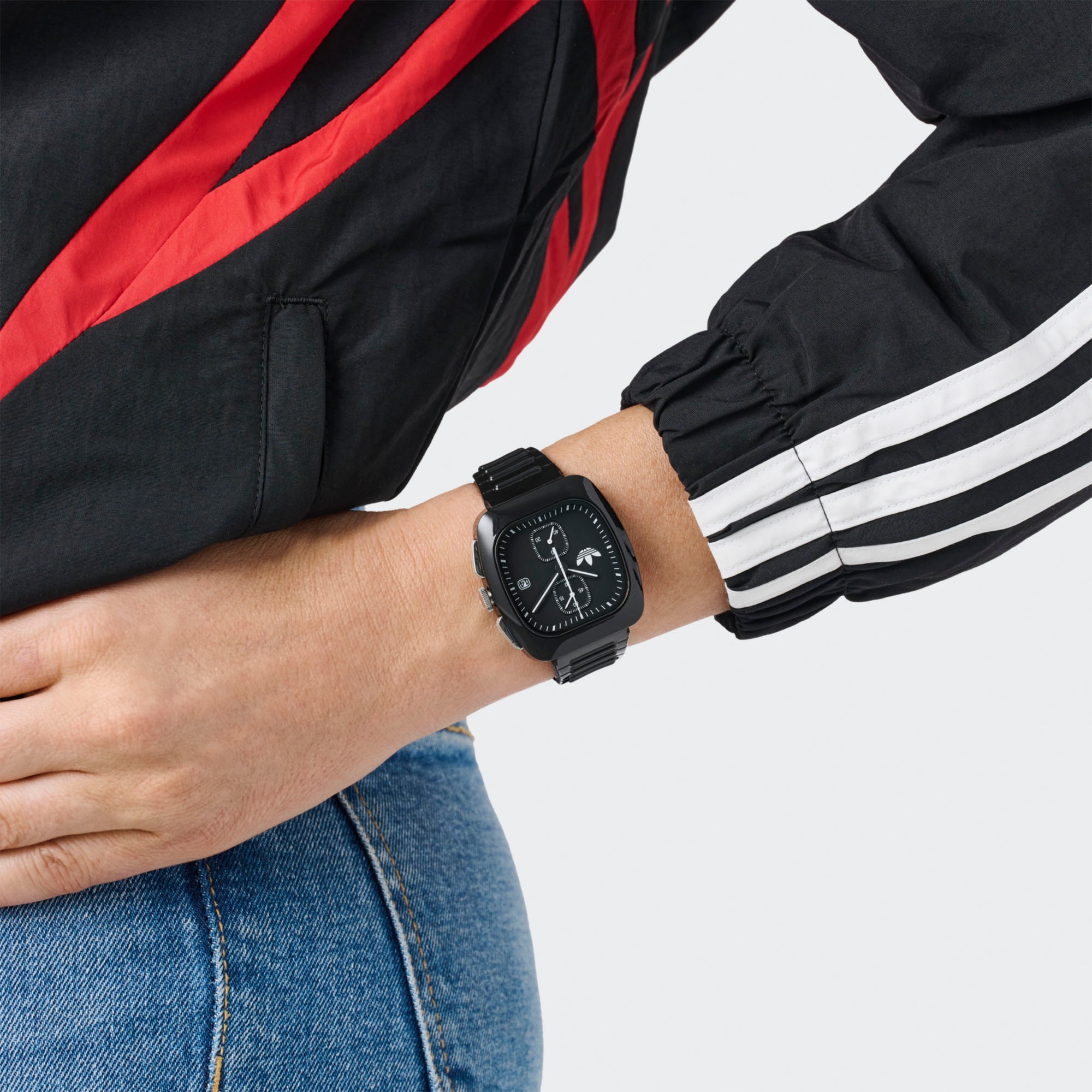 adidas Originals Chronograph »RETRO WAVE TWO CHRONO«, Quarzuhr, Armbanduhr, Herrenuhr, Damenuhr, unisex, Kunststoffarmband