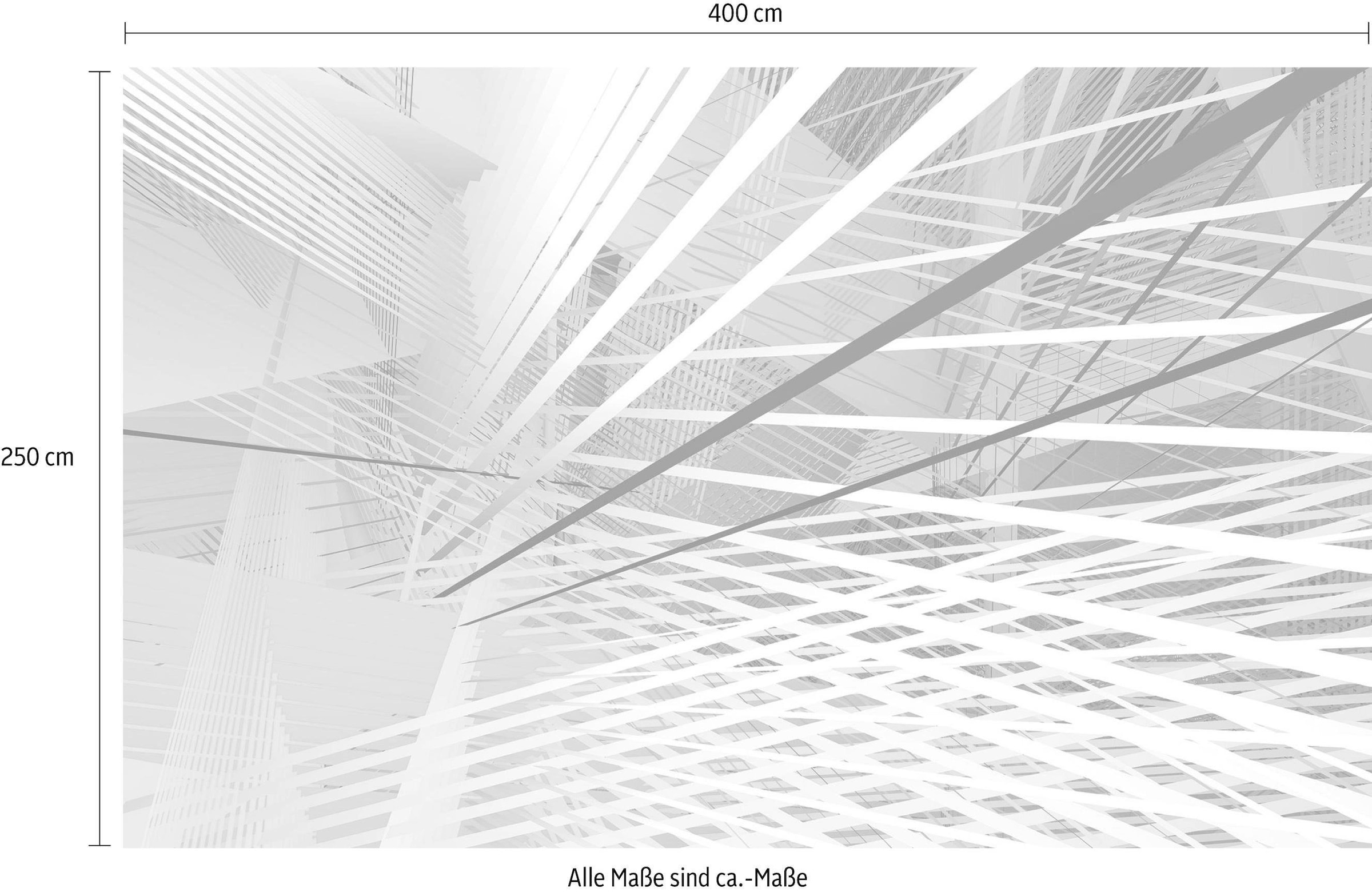 Komar Vliestapete »Digitaldruck Vlies - Space Grid Spring - Größe 400 x 250 cm«, bedruckt, Wohnzimmer, Schlafzimmer