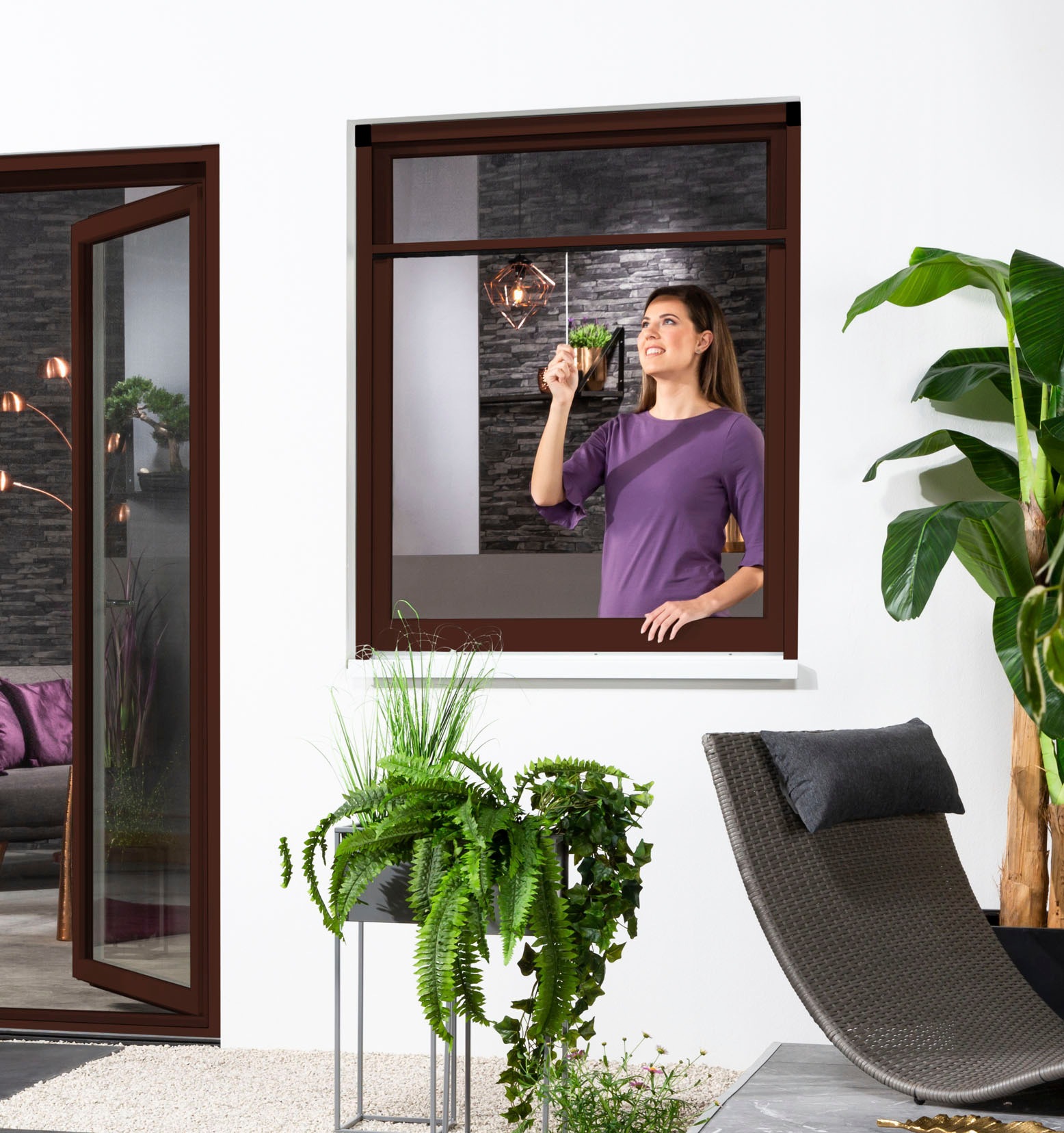 hecht international Insektenschutzrollo »SMART«, transparent, Insektenschutz, für Fenster, kürzbar