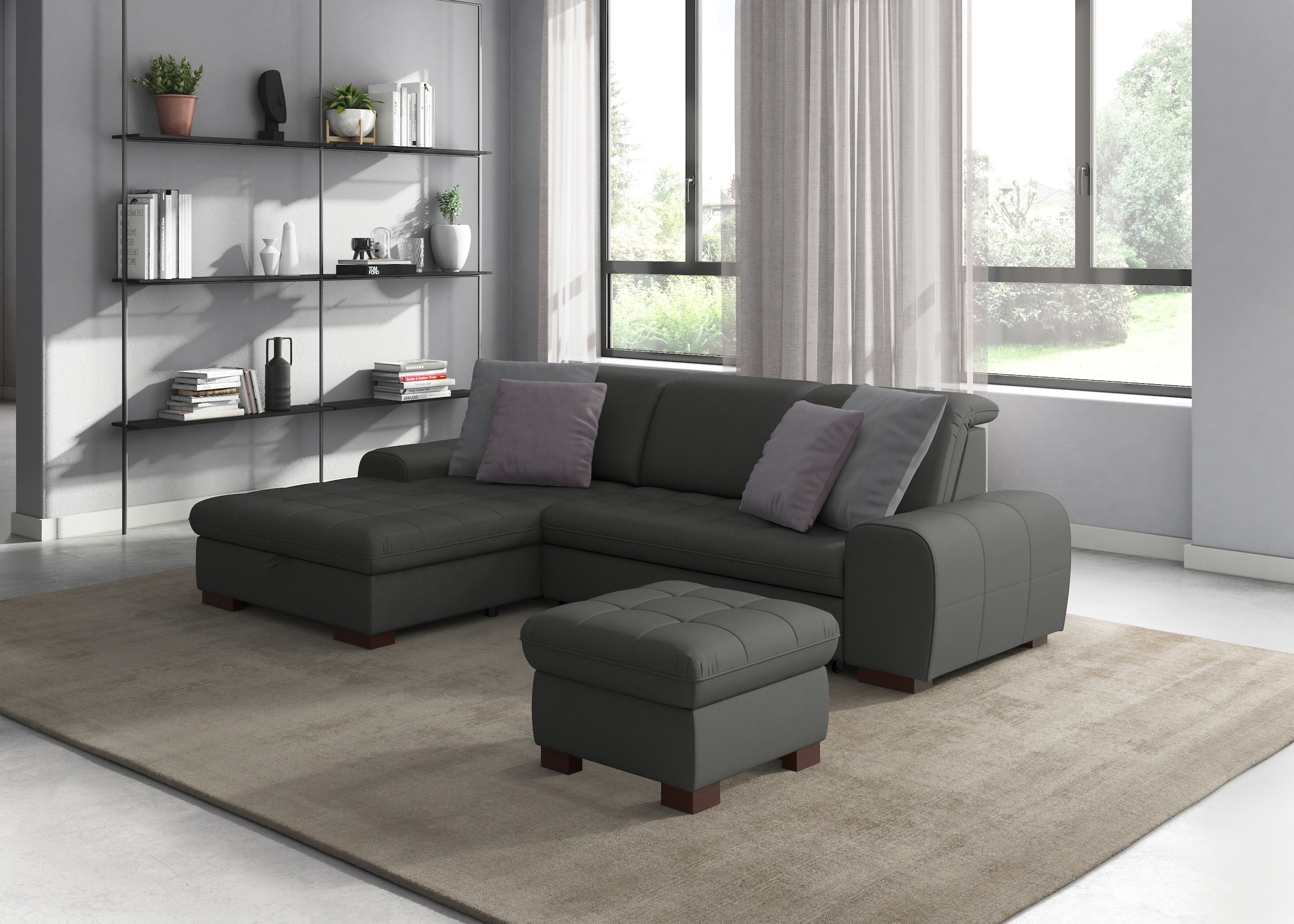 sit&more Ecksofa "Luxor L-Form", wahlweise mit Bettfunktion, Bettkasten und günstig online kaufen