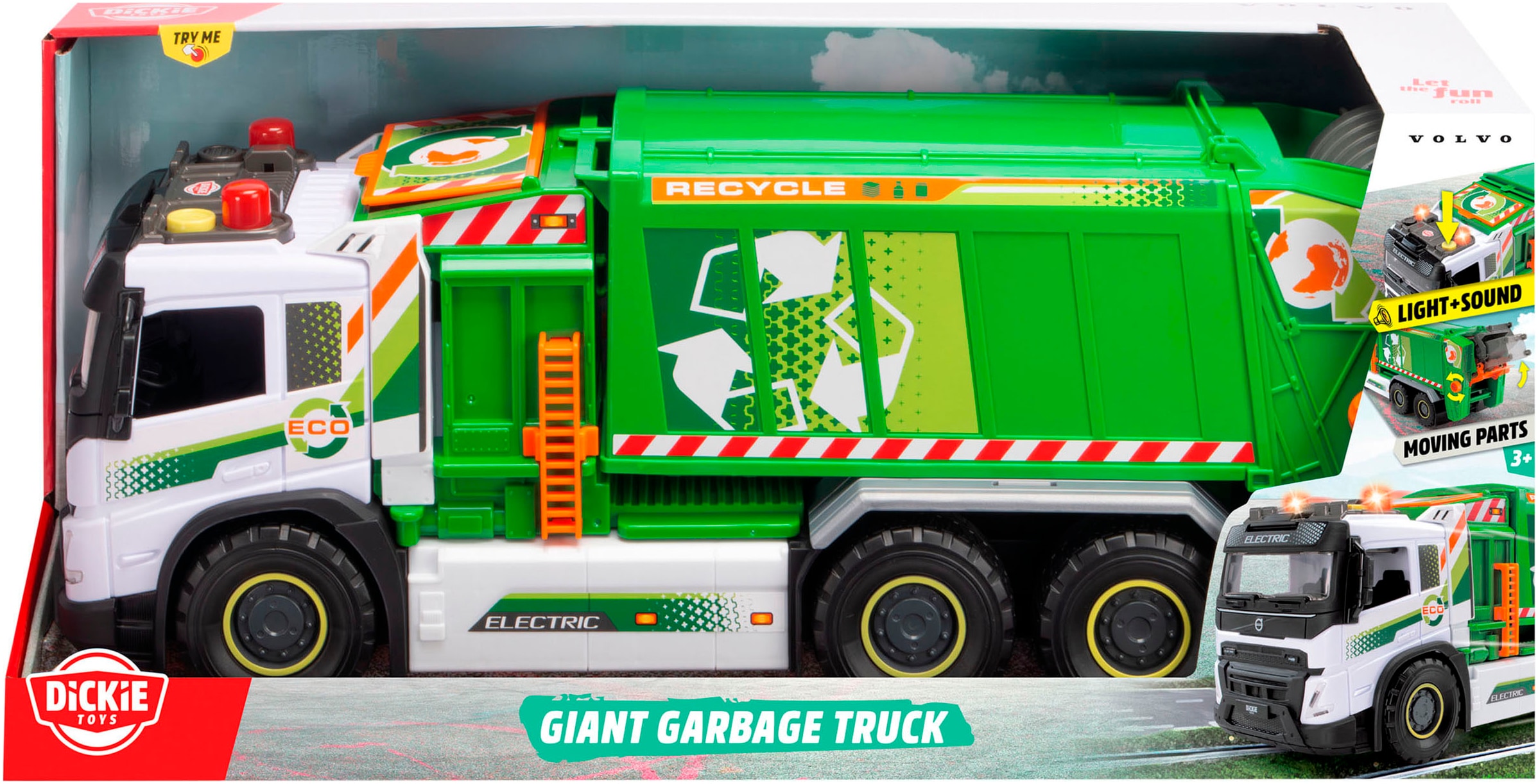 Dickie Toys Spielzeug-Müllwagen »Giant Garbage Truck« mit Licht und Sound