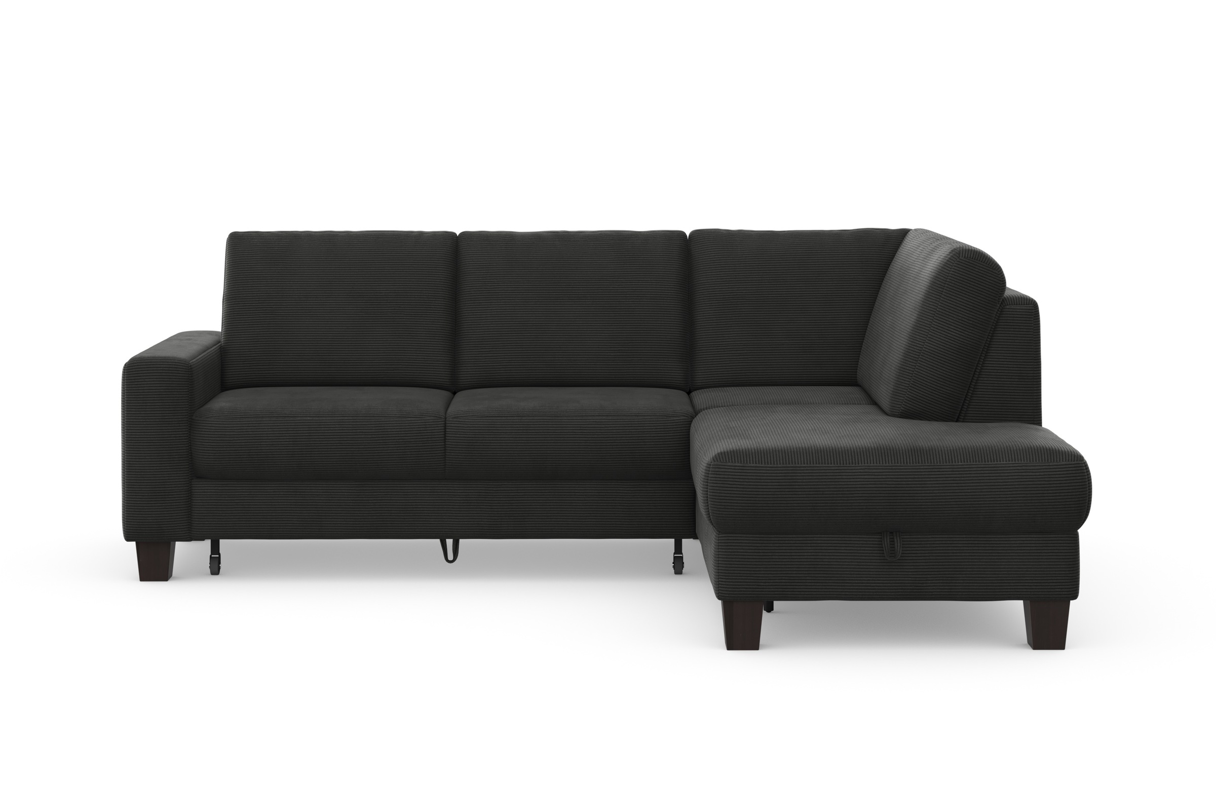 Home affaire Ecksofa »Summer L-Form«, mit Ottomane, mit oder ohne Bettfunktion und Bettkasten, Cord-Bezug