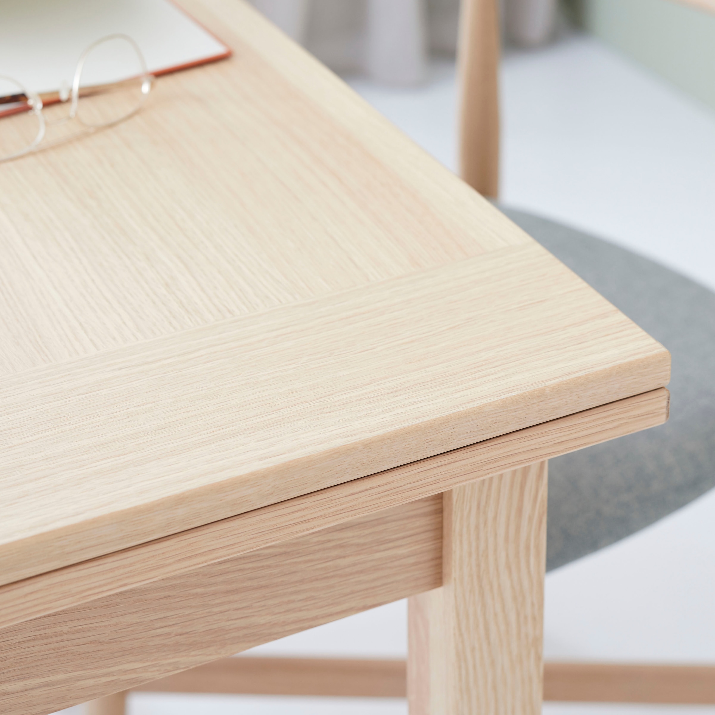 Hammel Furniture Esstisch »Basic Dinex, schnell innenliegende Einlegeplatten ausziehbar,«, Furnier / Massivholz, in zwei Breiten, stabiler dänische Design Tisch
