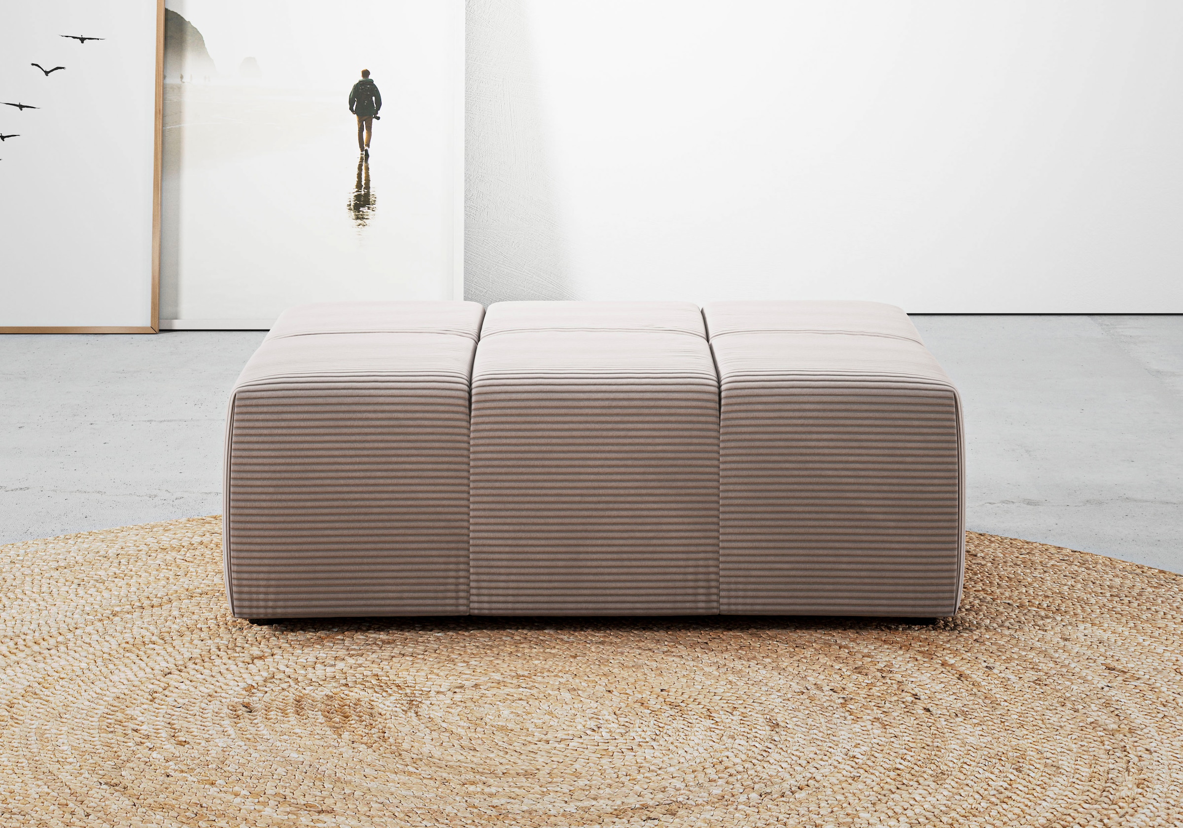 INOSIGN Polsterhocker »Ancona«, passend zur "Ancona"-Polsterserie, auch in Cord + Easy Care