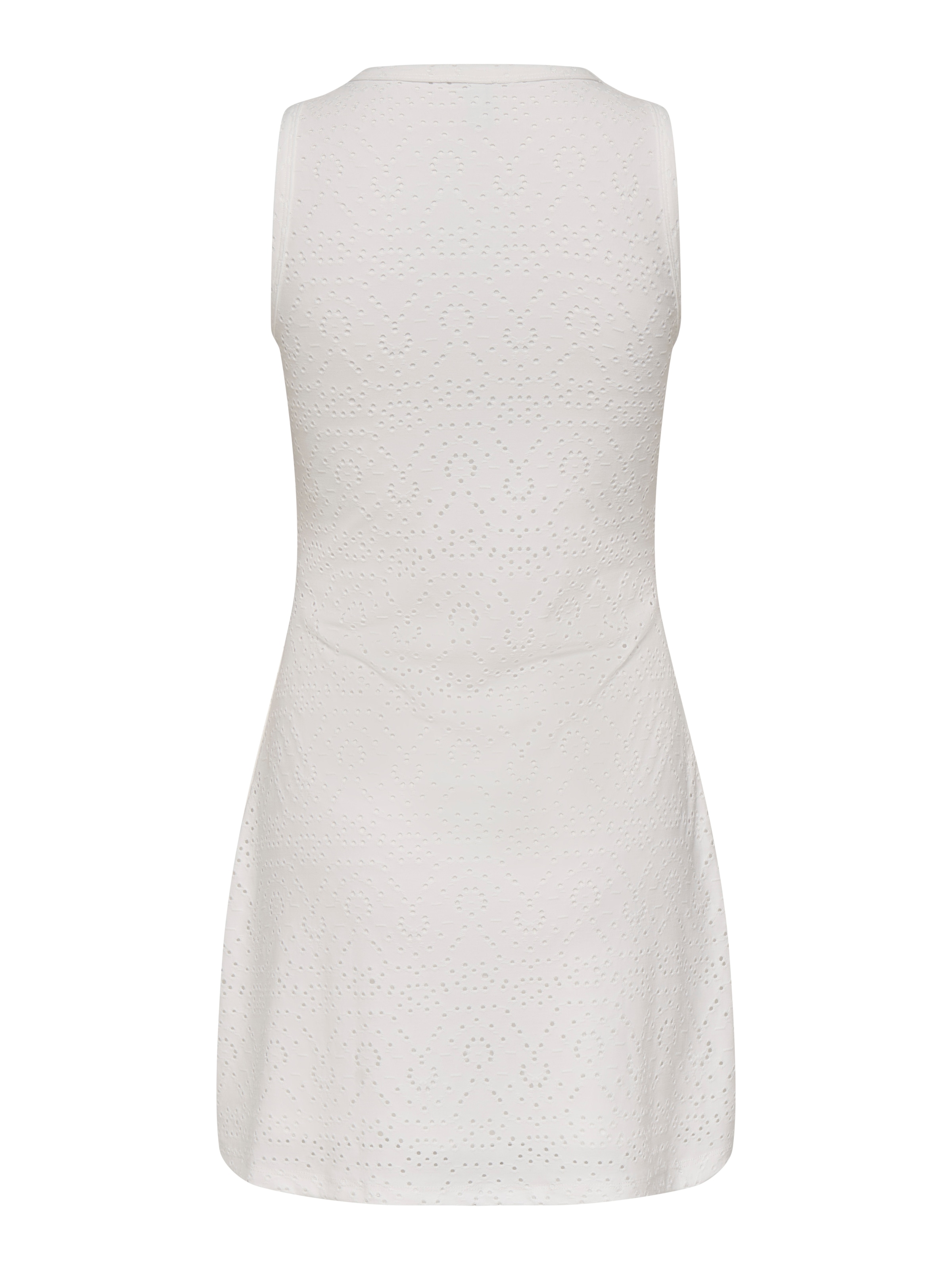 ONLY Spitzenkleid »ONLSMILLA S/L V-NECK DRESS JRS« Materialmix, regular fit, V-Ausschnitt