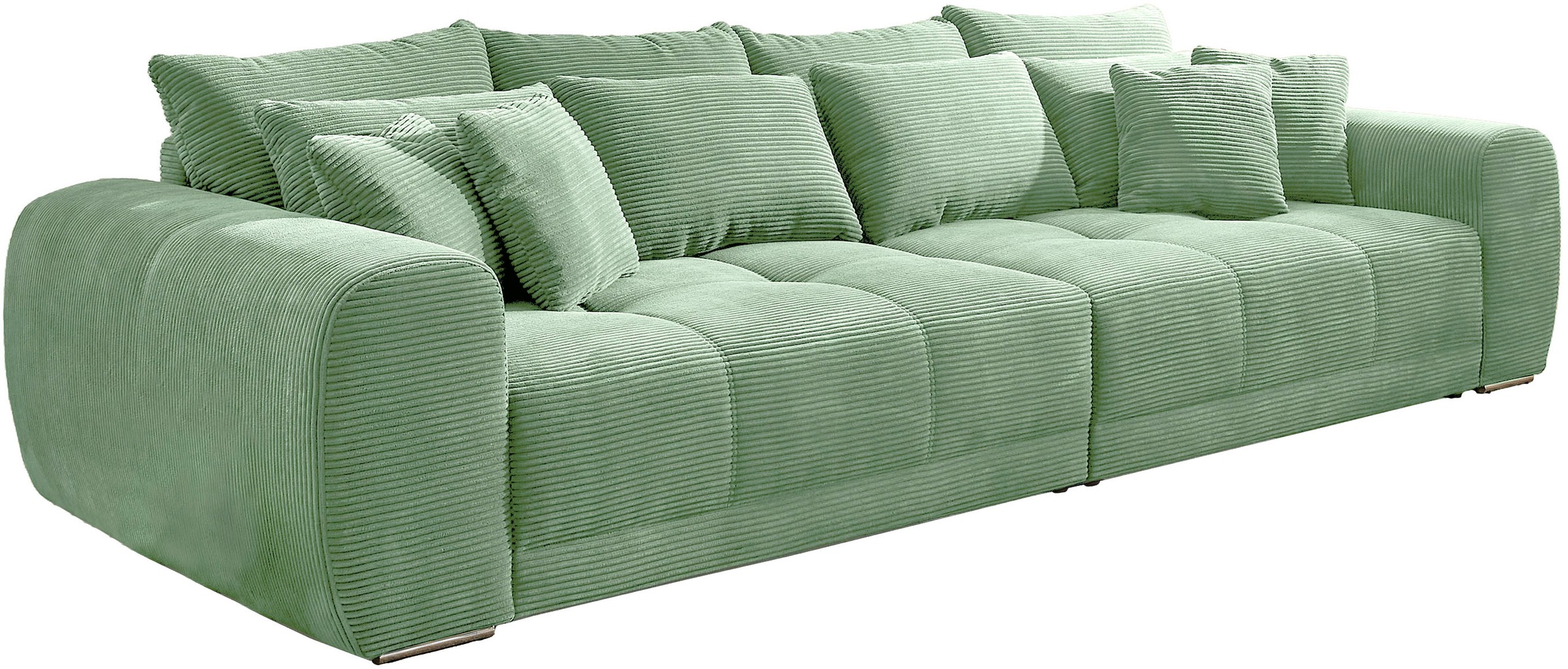 Jockenhöfer Gruppe Big-Sofa »Moldau, B. 306 cm, mit Federkernpolsterung, Liegefläche 120x240 cm« Mega-Sofa im XXL-Format, mit 8 Rückenkissen und 4 Zierkissen
