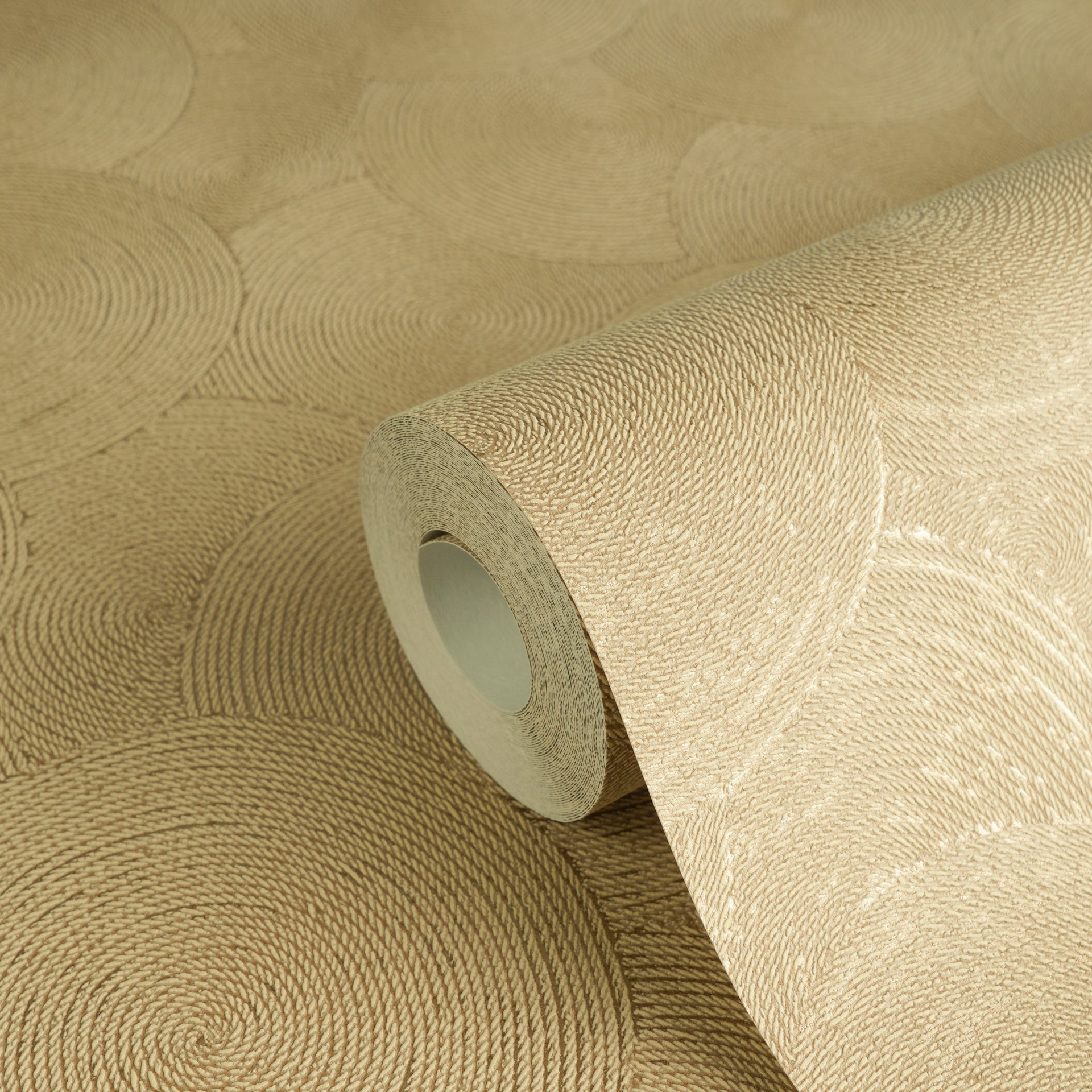 A.S. Création Vliestapete »mit kreisförmigem Muster Akzentwände« matt strukturiert Moderne Vliestapete mit dynamischem Kreis-Design