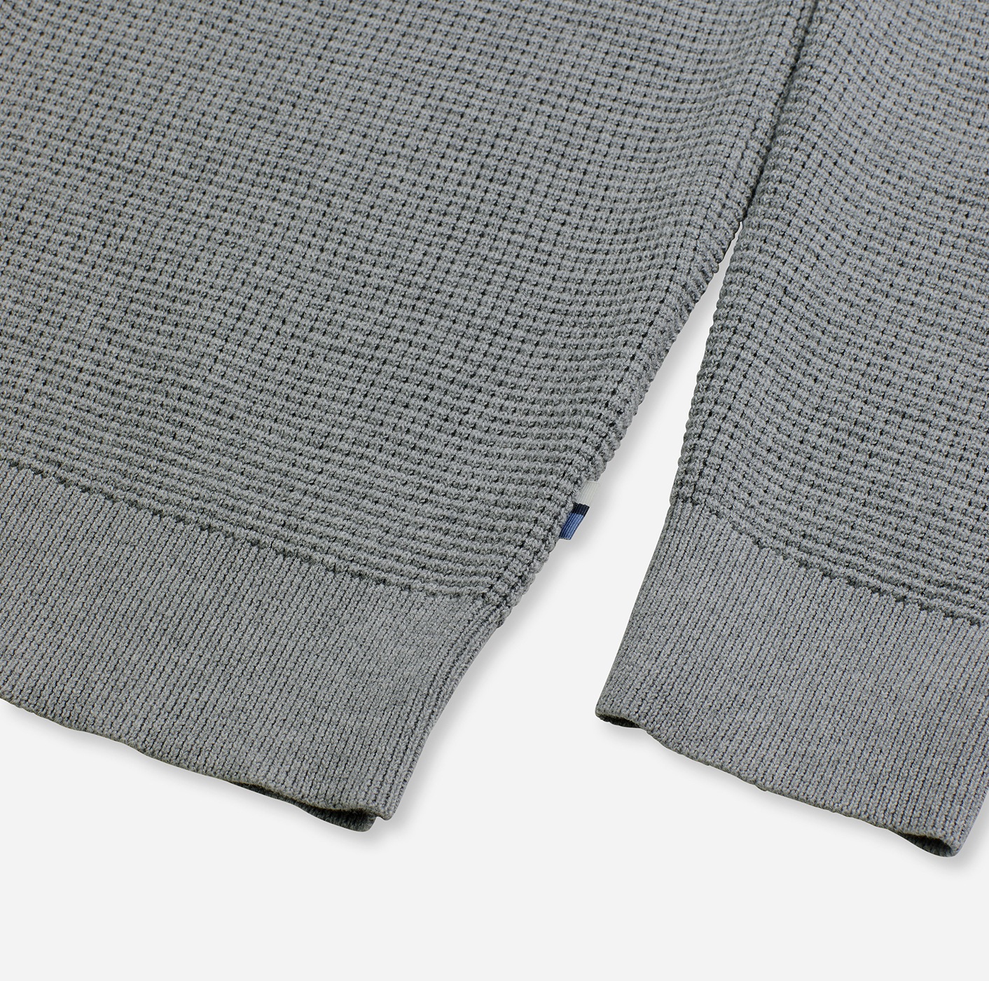 OLYMP Polokragenpullover »Waffle Structure Pullover« strukturiert, unifarben, regular fit, Strick