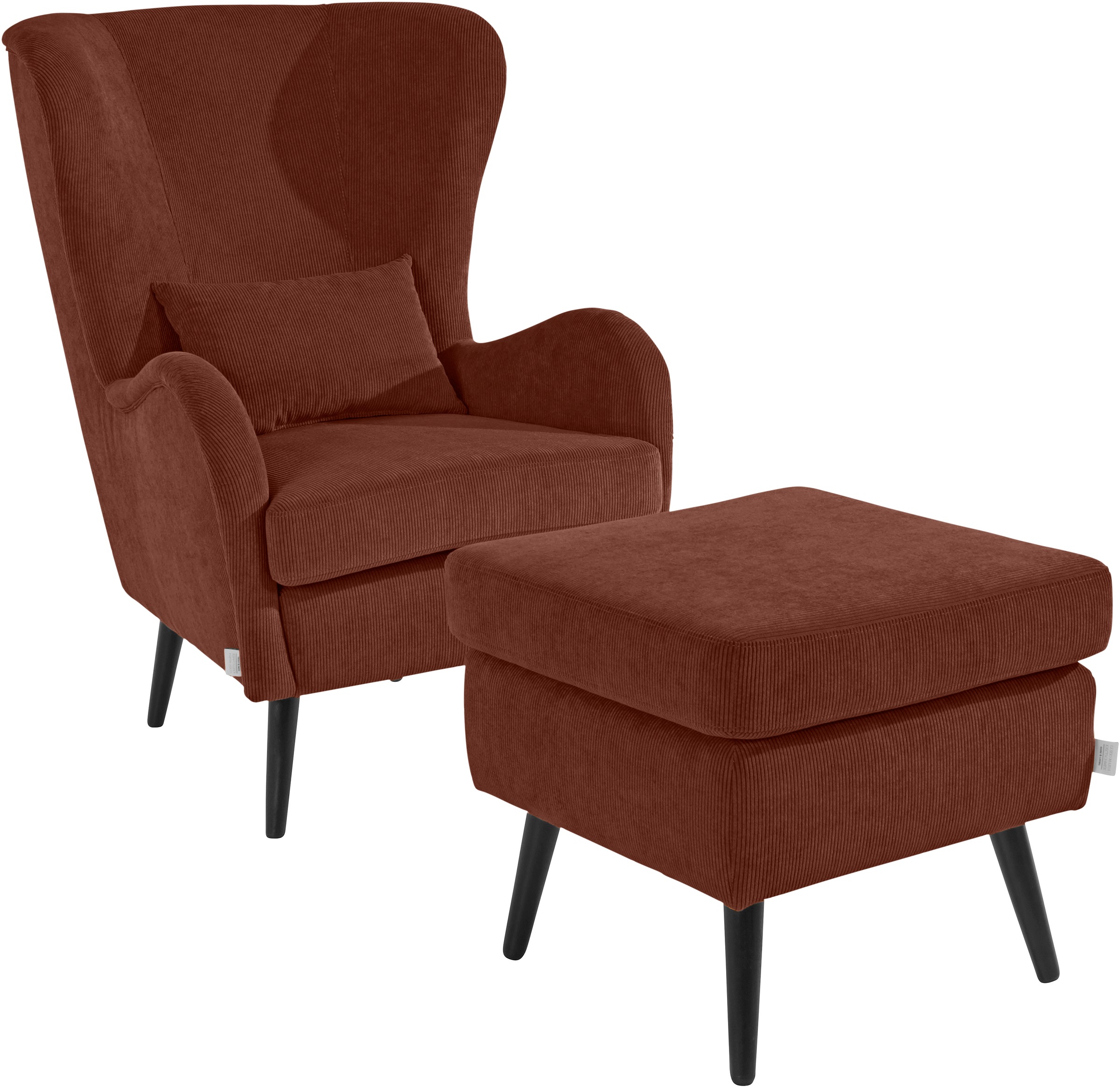 Home affaire Hocker »Salla«, Bezug auch in Luxus-Microfaser in Teddyfelloptik