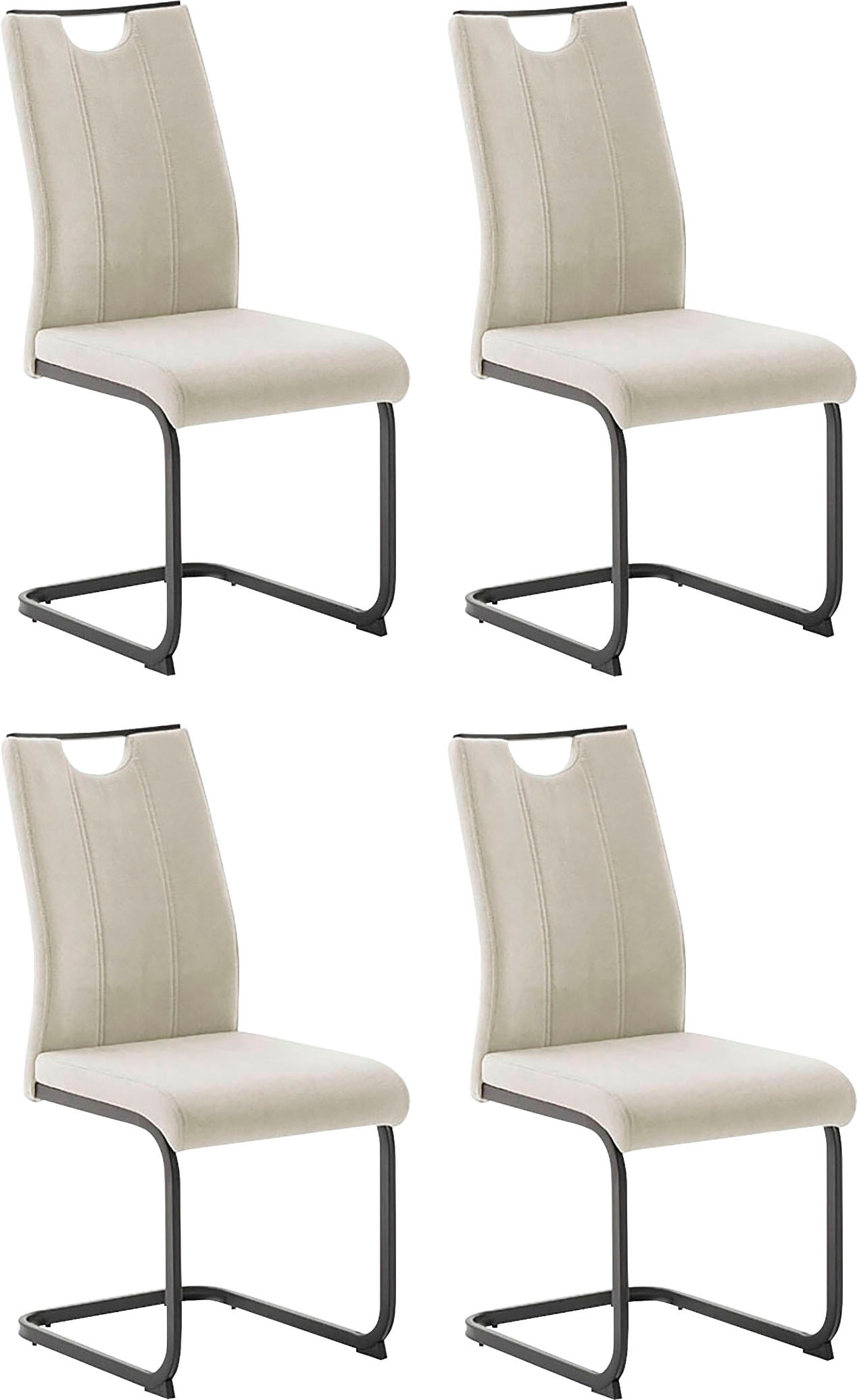 MCA furniture Freischwinger »MCA TERESINA Schwingstuhl mit Griffloch«, Fein günstig online kaufen