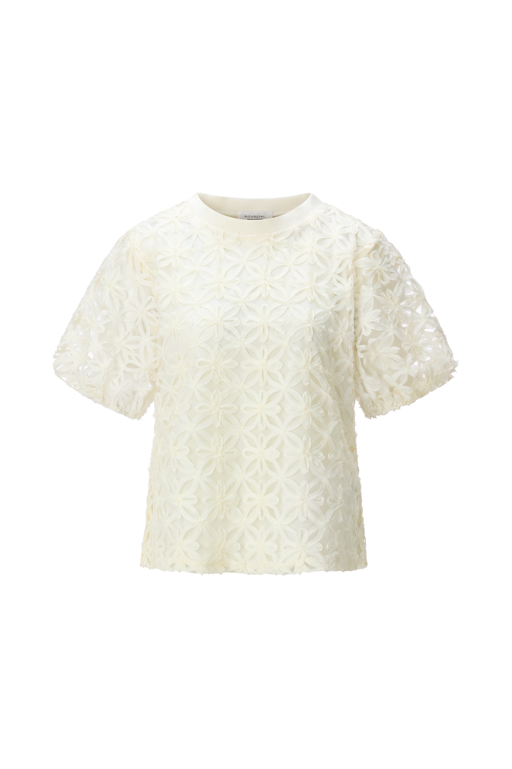 RICHROYAL T-Shirt oversize, mit Spitze