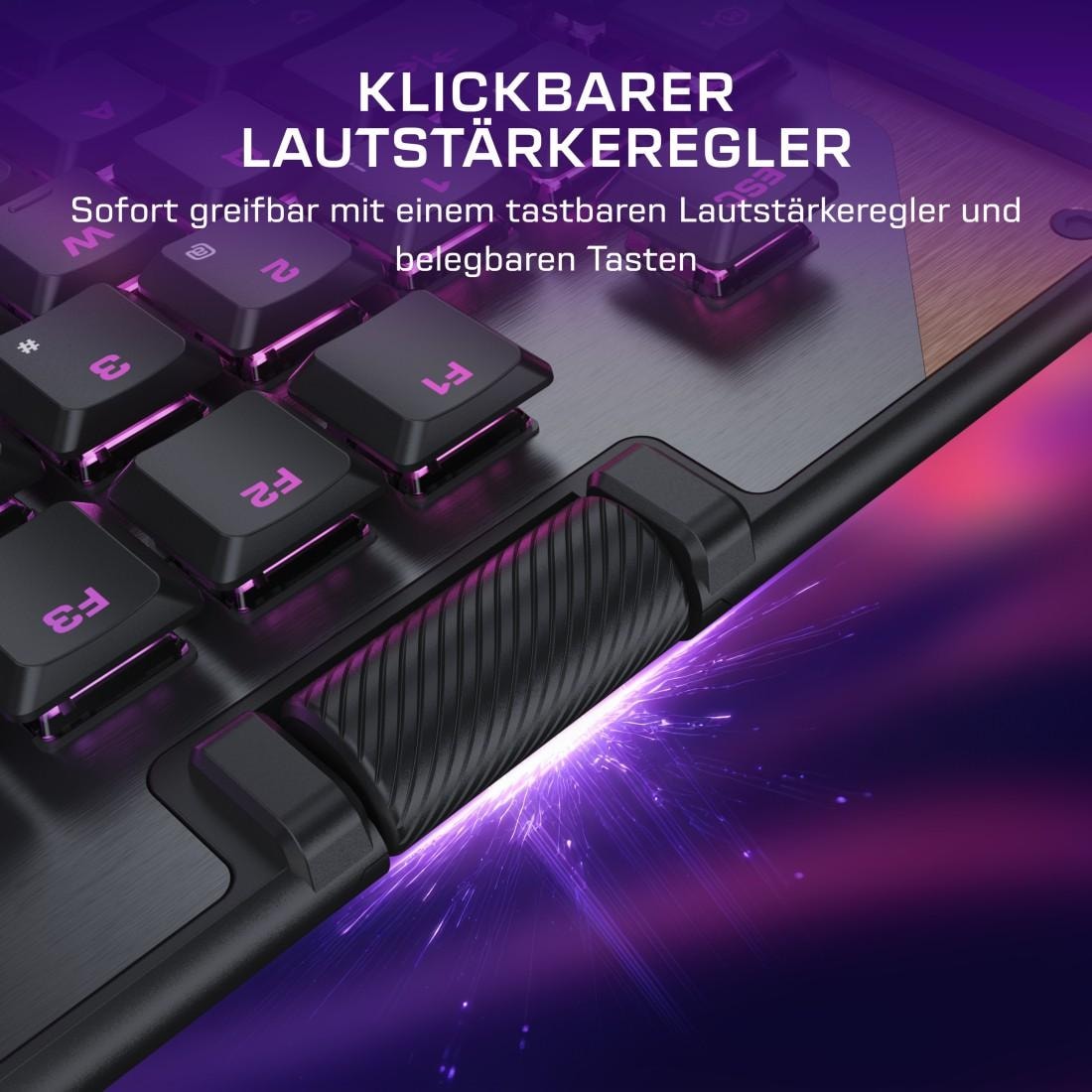 Turtle Beach Gaming-Tastatur »Command KB5« (Angenehmes Tippen | Handgelenkauflage)