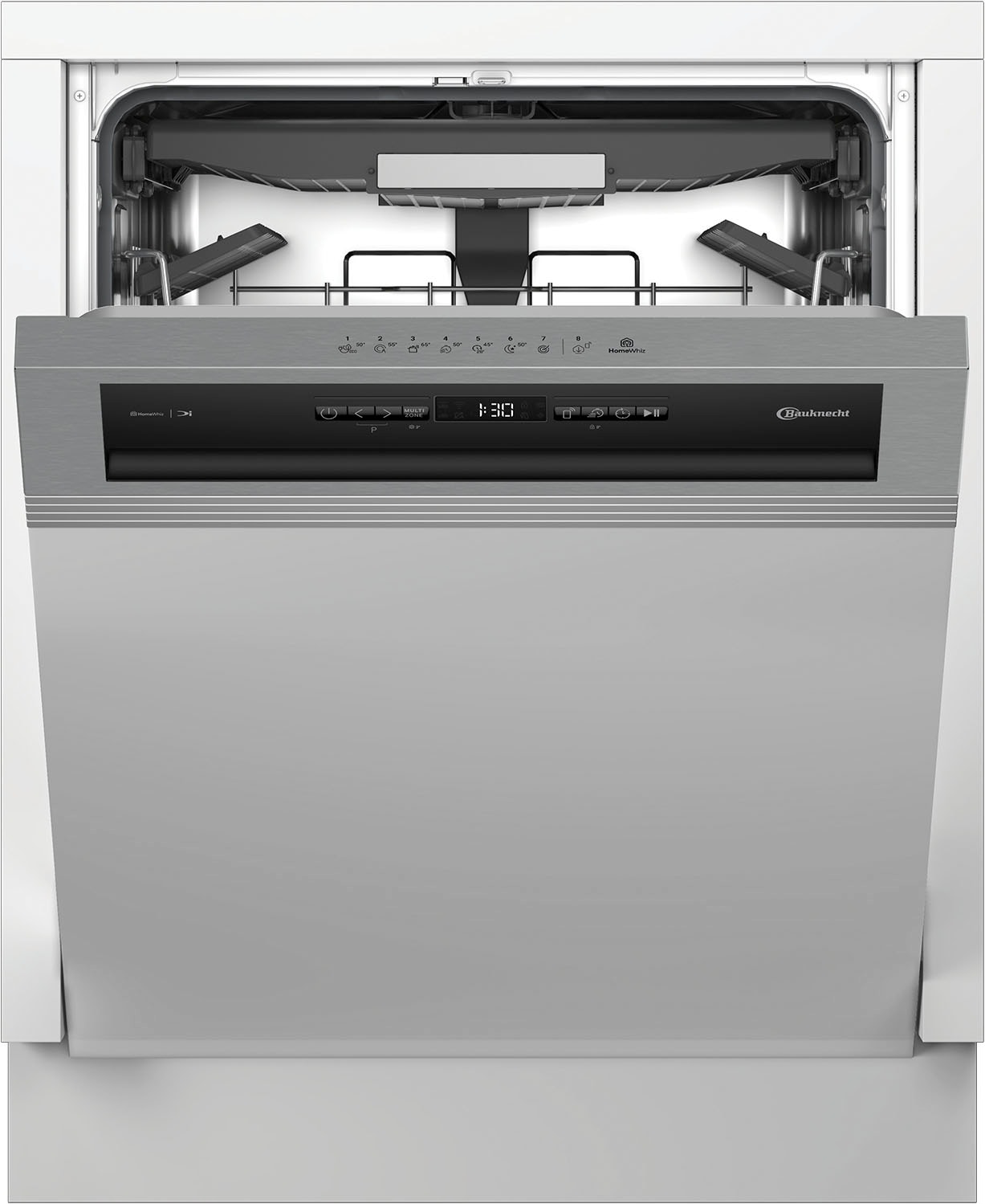 BAUKNECHT teilintegrierbarer Geschirrspüler »OBBC Ecosilent2 8650« 8,9 l 14 tlg. Maßgedecke ActiveDry – automatische Türöffnung, 2+2 Herstellergarantie