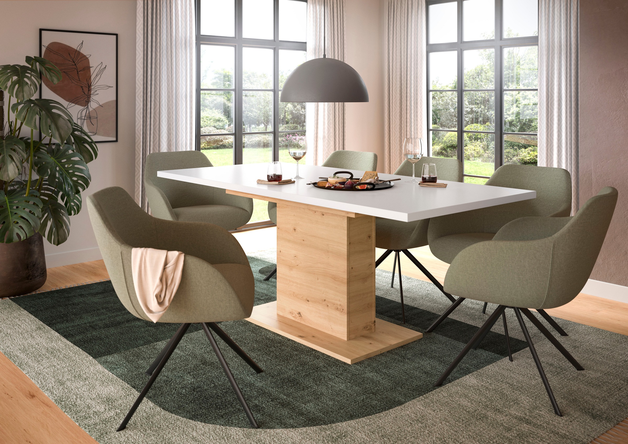 INOSIGN Esstisch »Motus, ausziehbar 150 -190 cm, inklusive 40 cm Einlegepla günstig online kaufen