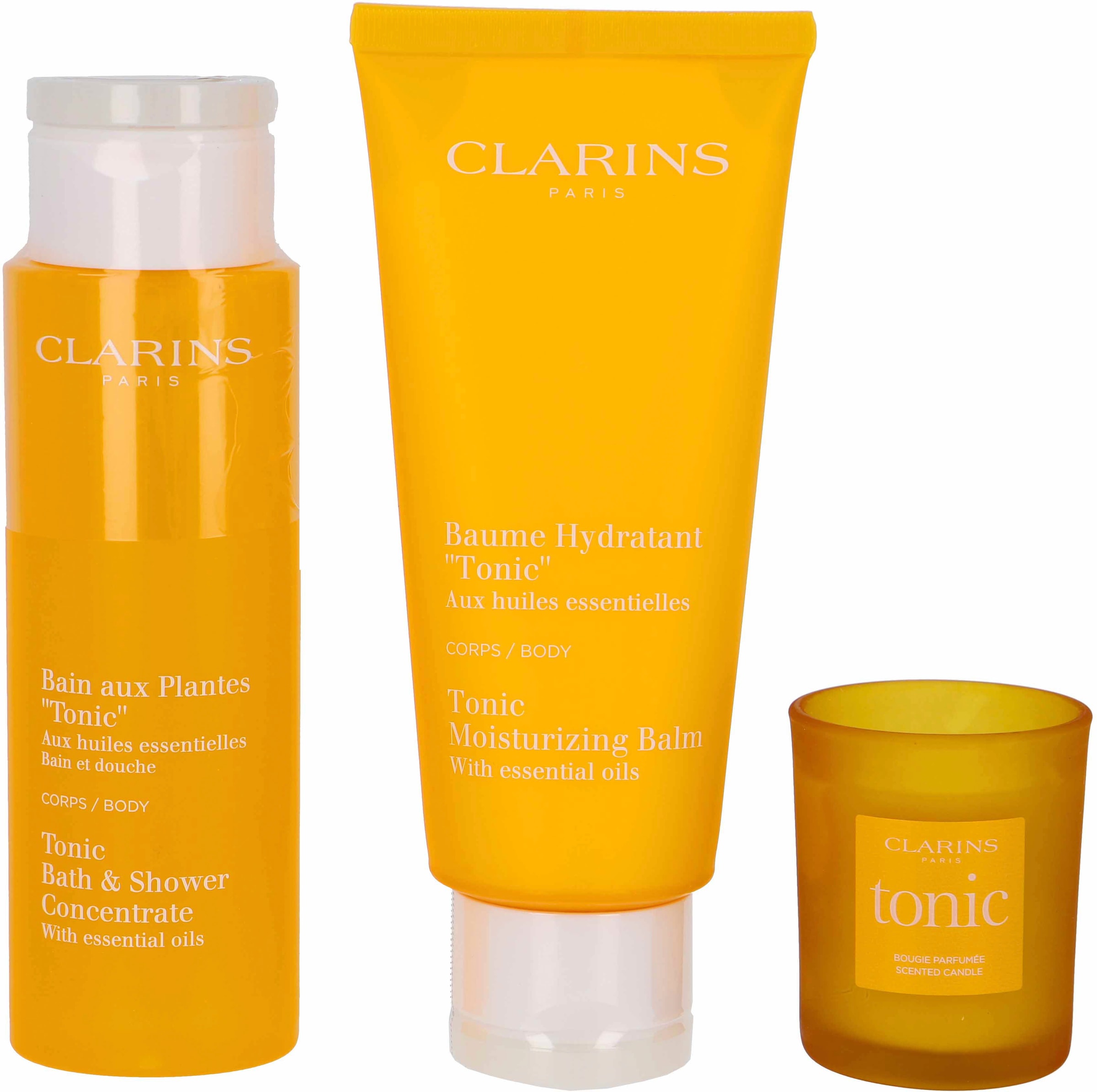 Clarins Gesichtspflege-Set »Aroma Ritual«, (4er-Pack), mit praktischer Tasche