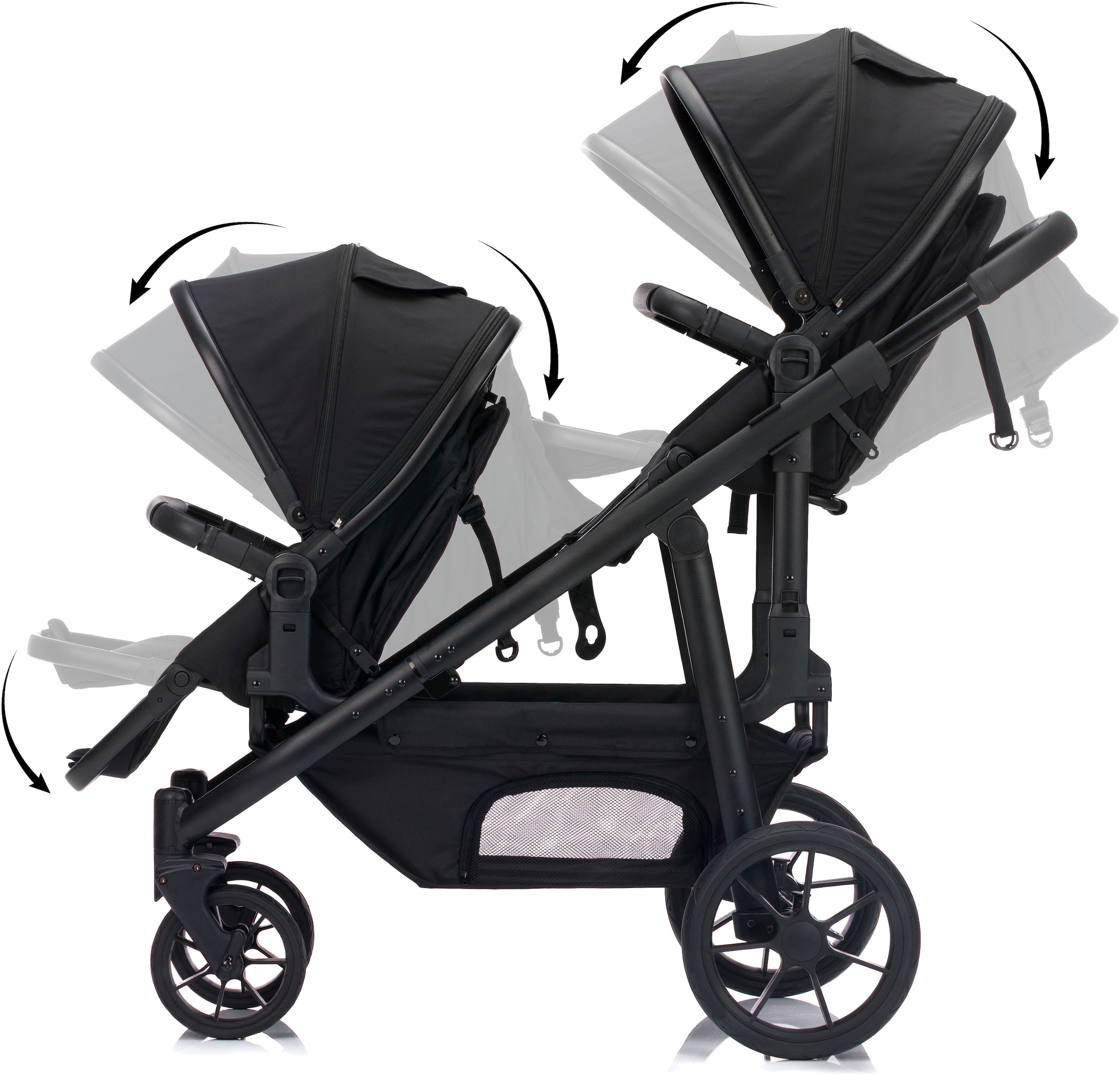 Fillikid Zwillings-Kombikinderwagen »Fill Two in One«, 22 kg