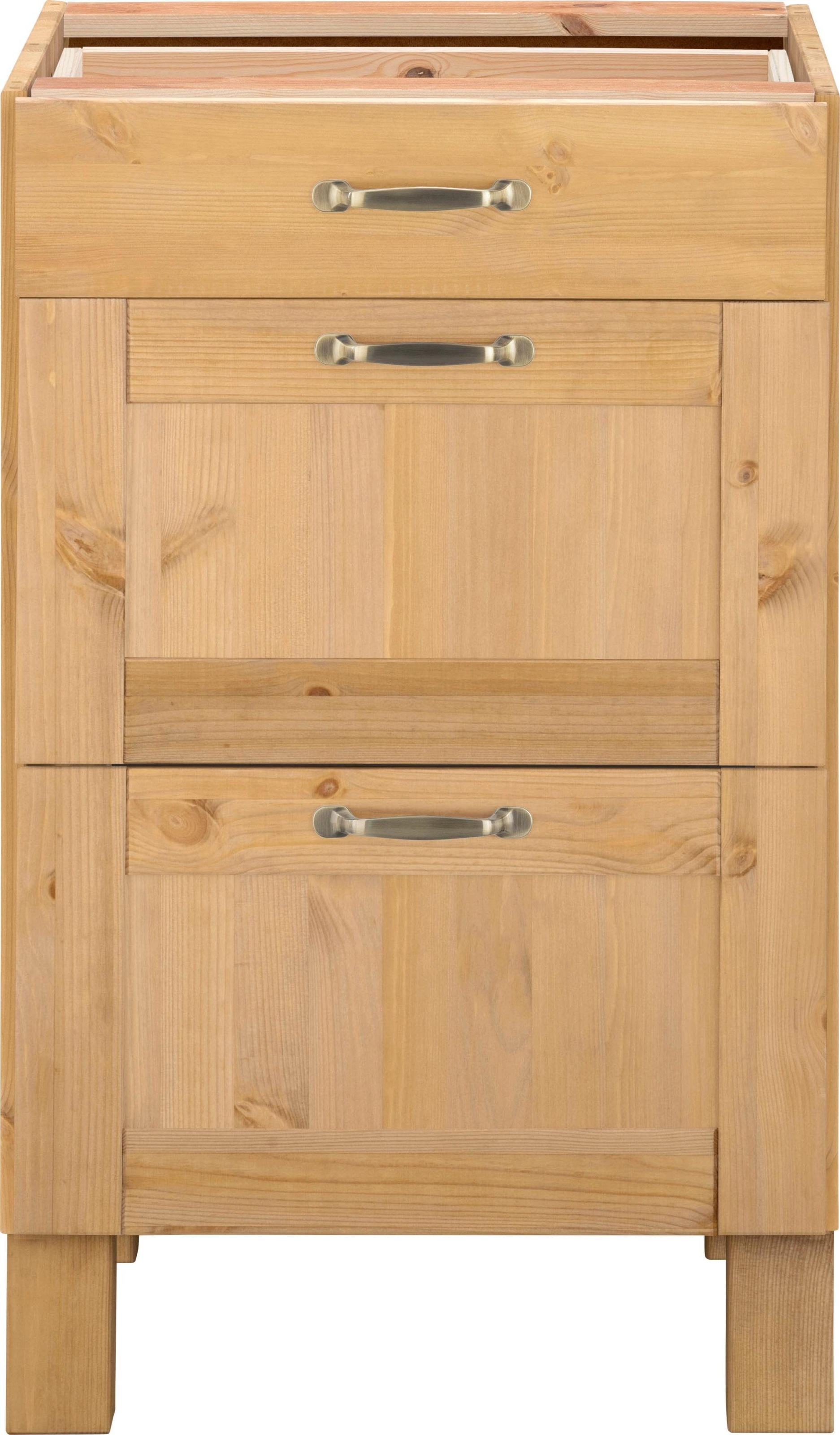 Home affaire Unterschrank »Alby«, Breite 50 cm, 3 Schubladen