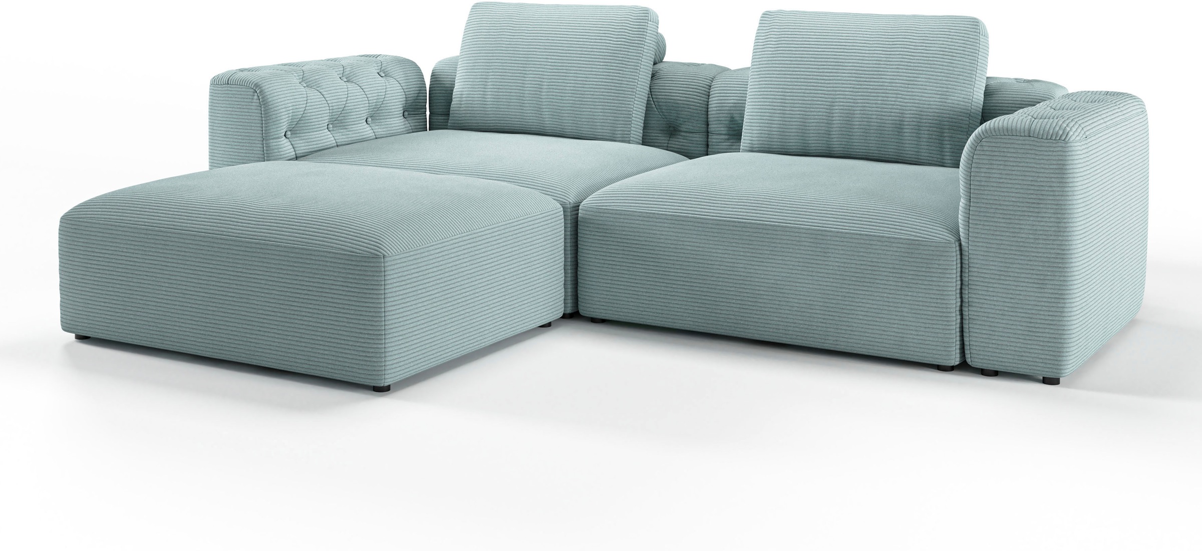 RAUM.ID Ecksofa »Cushid L-Form«, Modulset, bestehend aus 3 Teilen