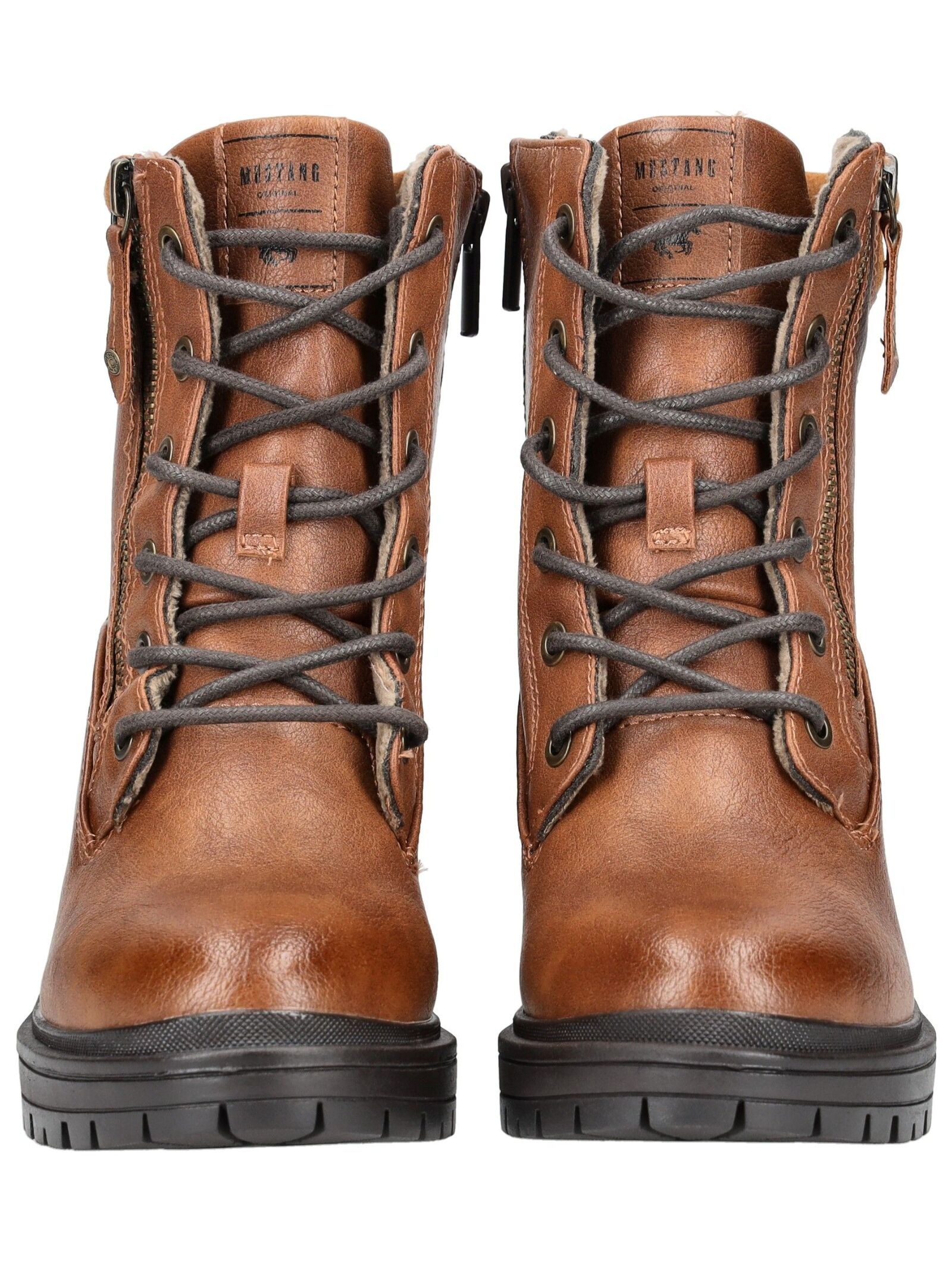 Mustang Shoes Schnürstiefelette »Mustang Shoes Stiefelette Lederimitat«
