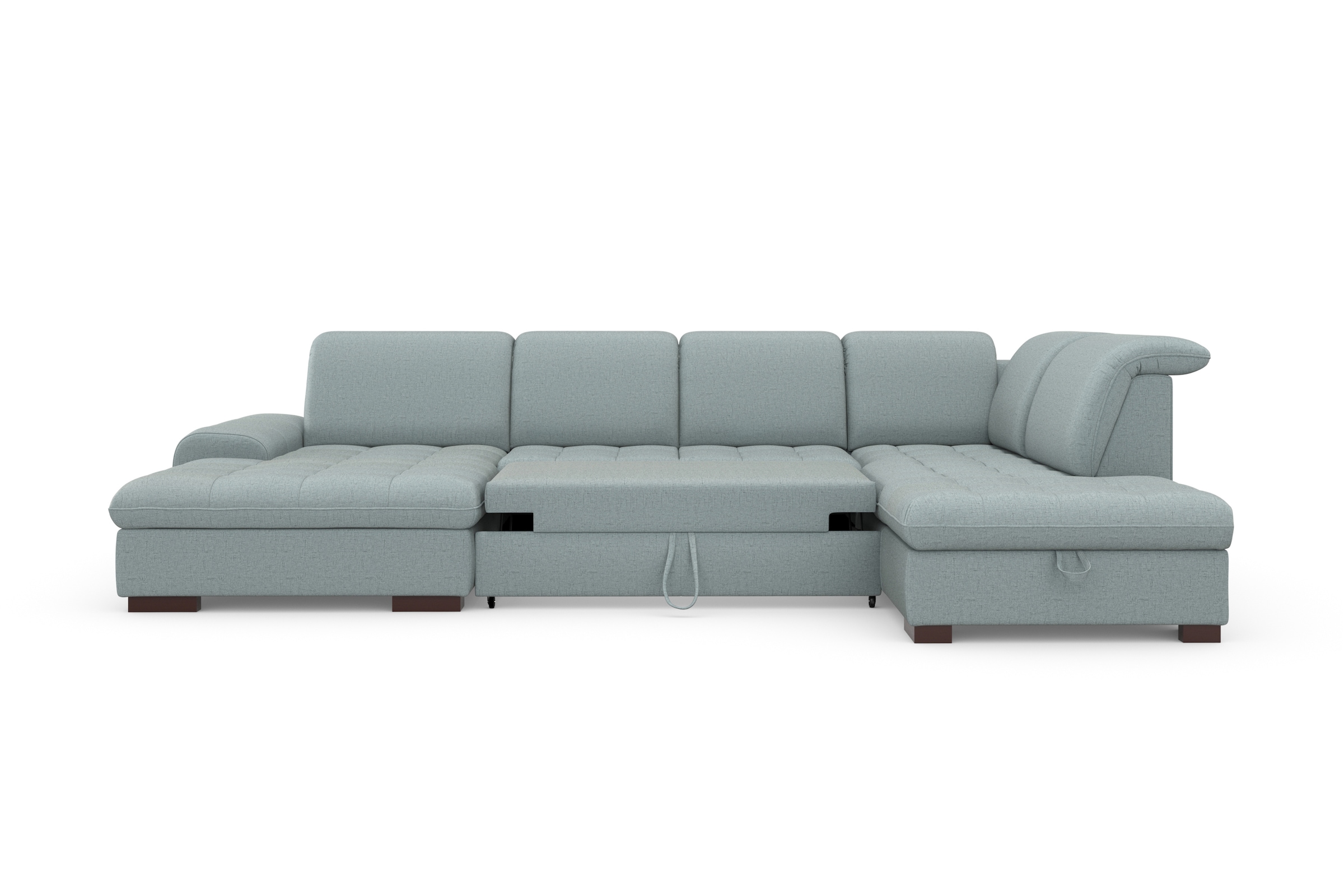 sit&more Wohnlandschaft »Luxor U-Form«, wahlweise mit Bettfunktion, Bettkasten und Kopfteilverstellung