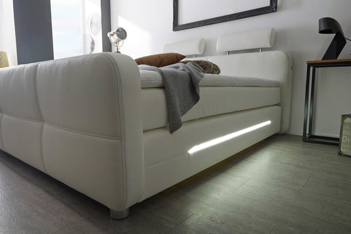 Jockenhöfer Gruppe Boxspringbett »Gina«, inkl. Topper und LED-Beleuchtung, erhältlich in der Größe 180x200cm