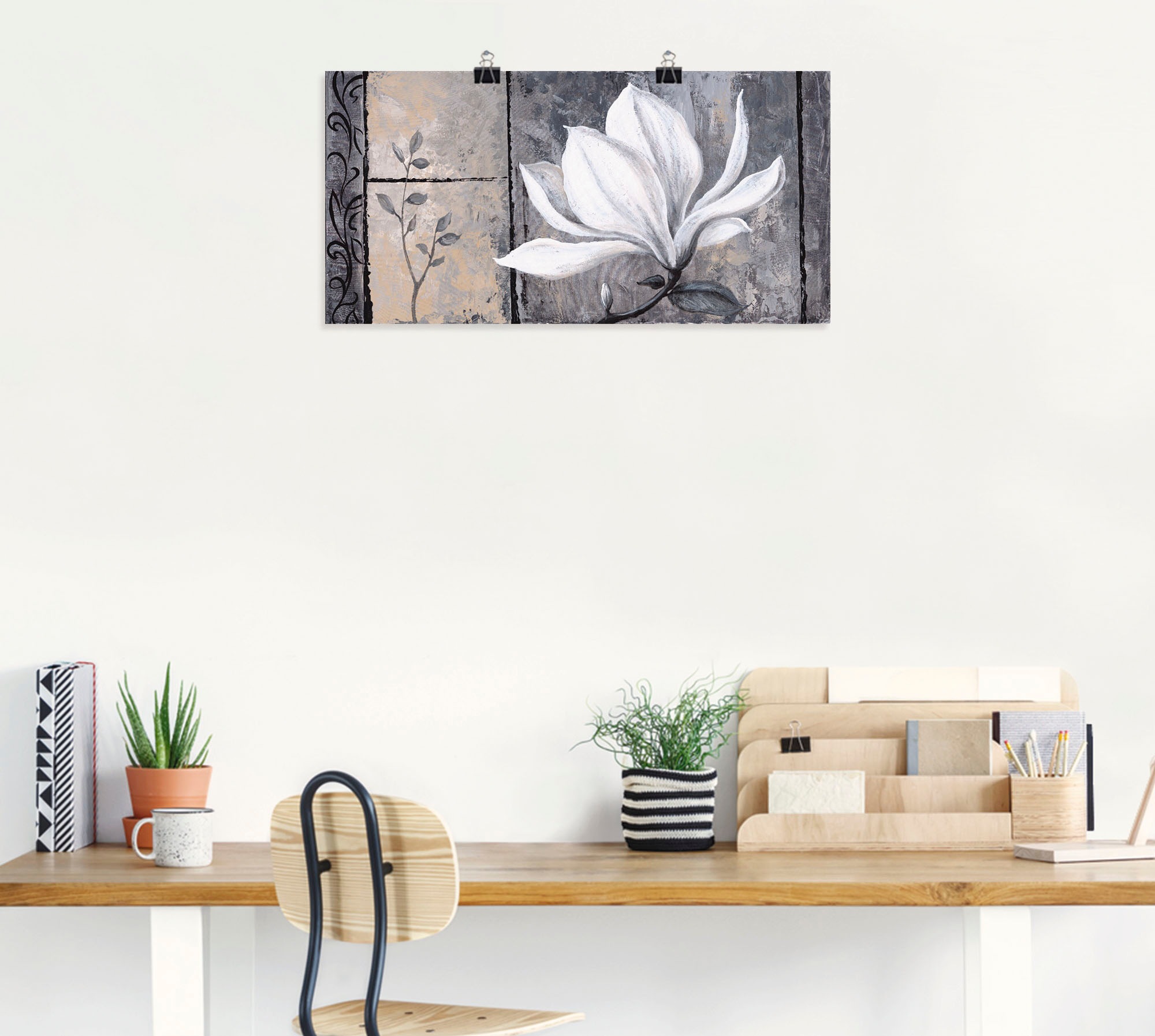 Artland Wandbild »Klassische Magnolie«, Blumen, (1 St.), als Alubild, Outdoorbild, Leinwandbild, Poster, Wandaufkleber