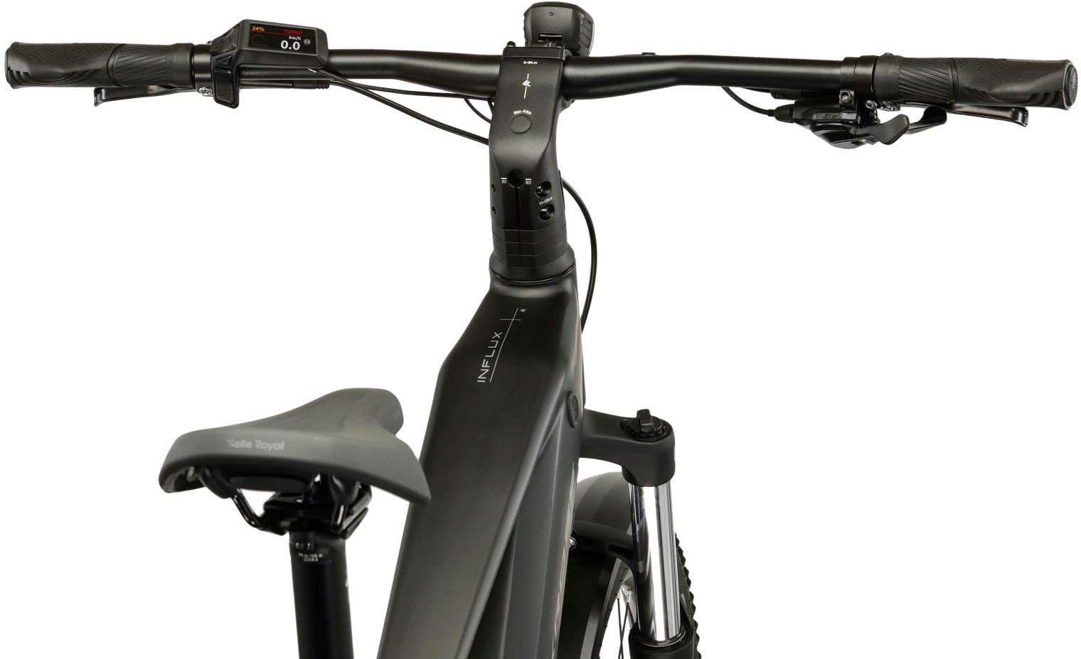 Kross »Influx Hybrid SUV 2.0 16,7Ah / 600 Wh 29 Zoll schwarz 9 Gänge 2026« 9 Gang Shimano CUES U4000 Schaltwerk Kettenschaltung Mittelmotor 250 W BOSCH PERFORMANCE LINE PX Mittelmotor