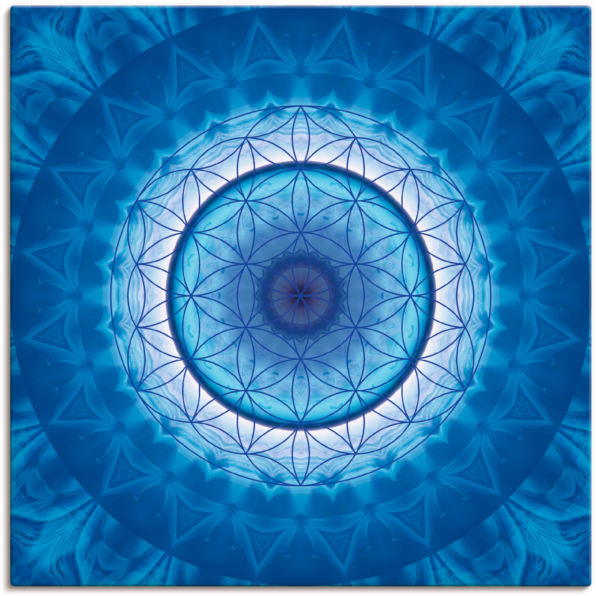 Artland Wandbild »Blume des Lebens 2«, Muster, (1 St.), als Leinwandbild, P günstig online kaufen