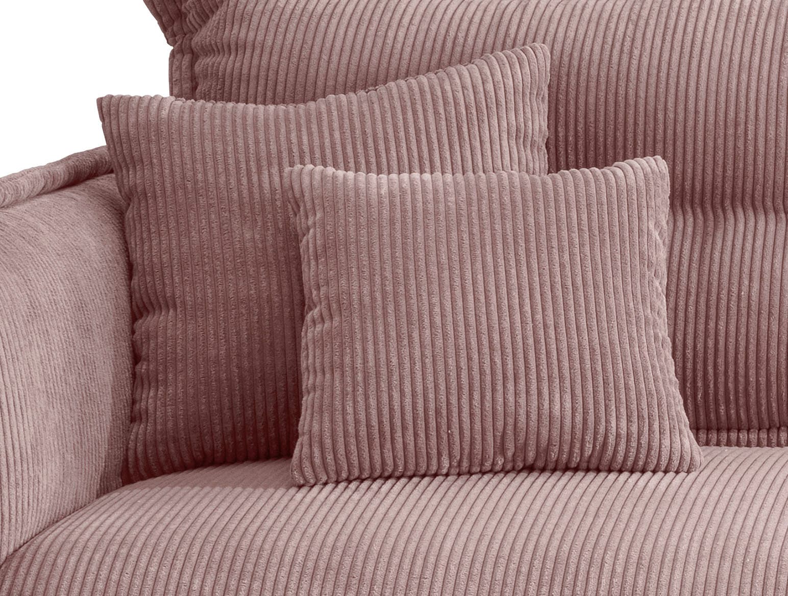 INOSIGN Ecksofa »Lazio modern und bequem, schmale Armlehnen, tolle Detailverarbeitung«, zwei verschiedene Fußfarben wählbar